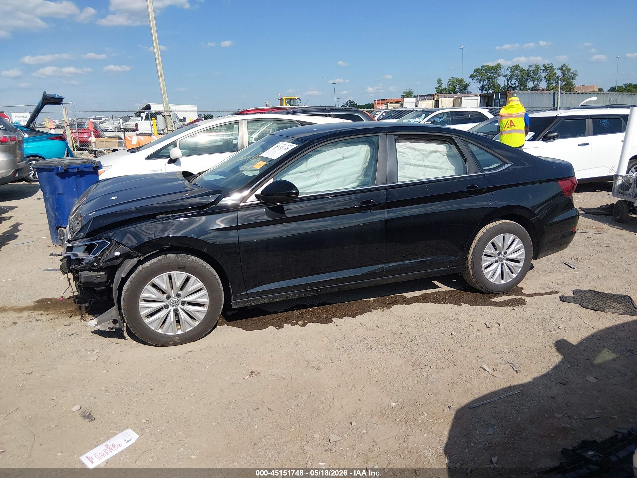 2020 Volkswagen Jetta 1.4t R-line/1.4t S/1.4t Se Black vin: 3VWC57BUXLM081207