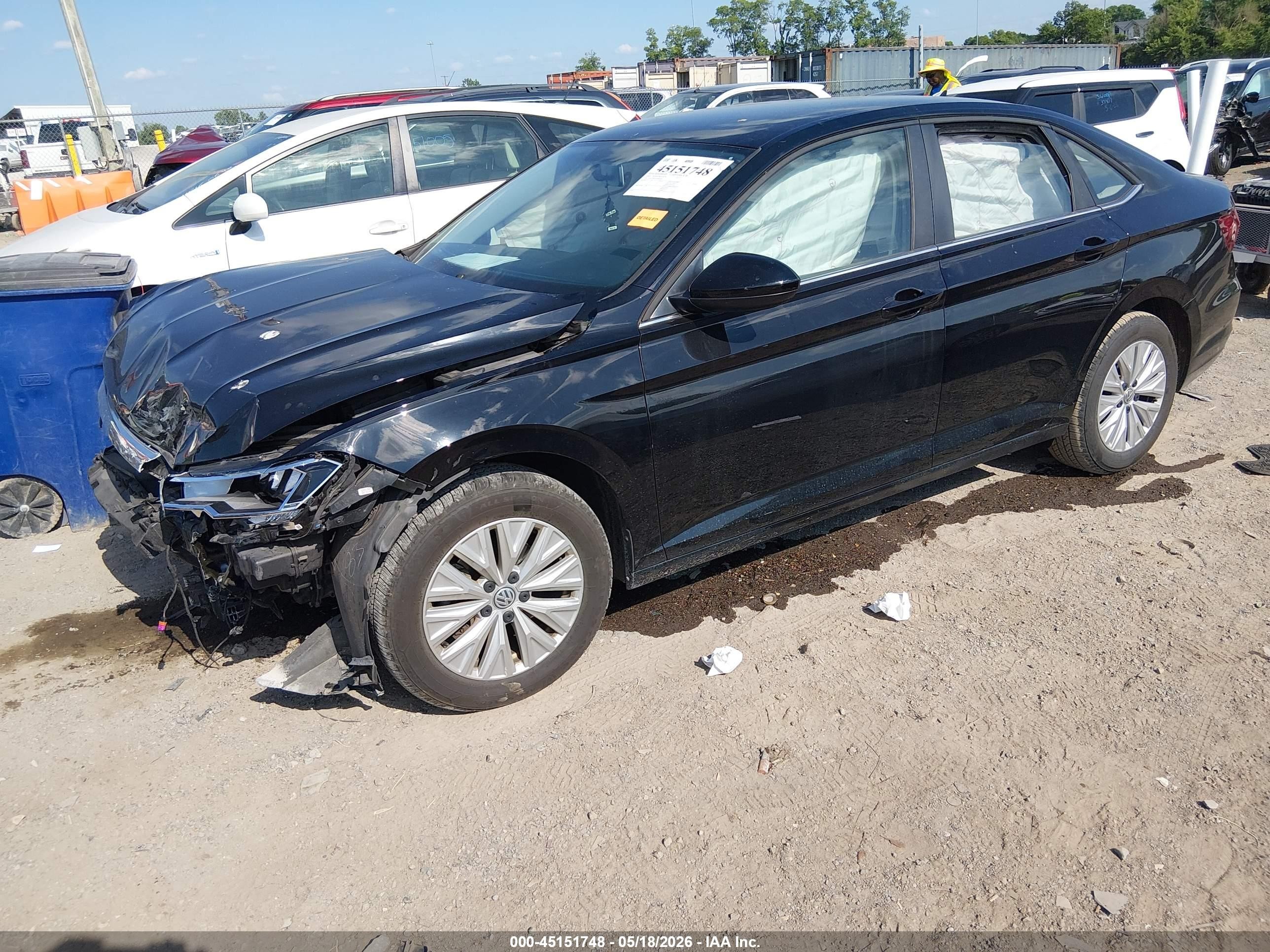 2020 Volkswagen Jetta 1.4t R-line/1.4t S/1.4t Se Black vin: 3VWC57BUXLM081207