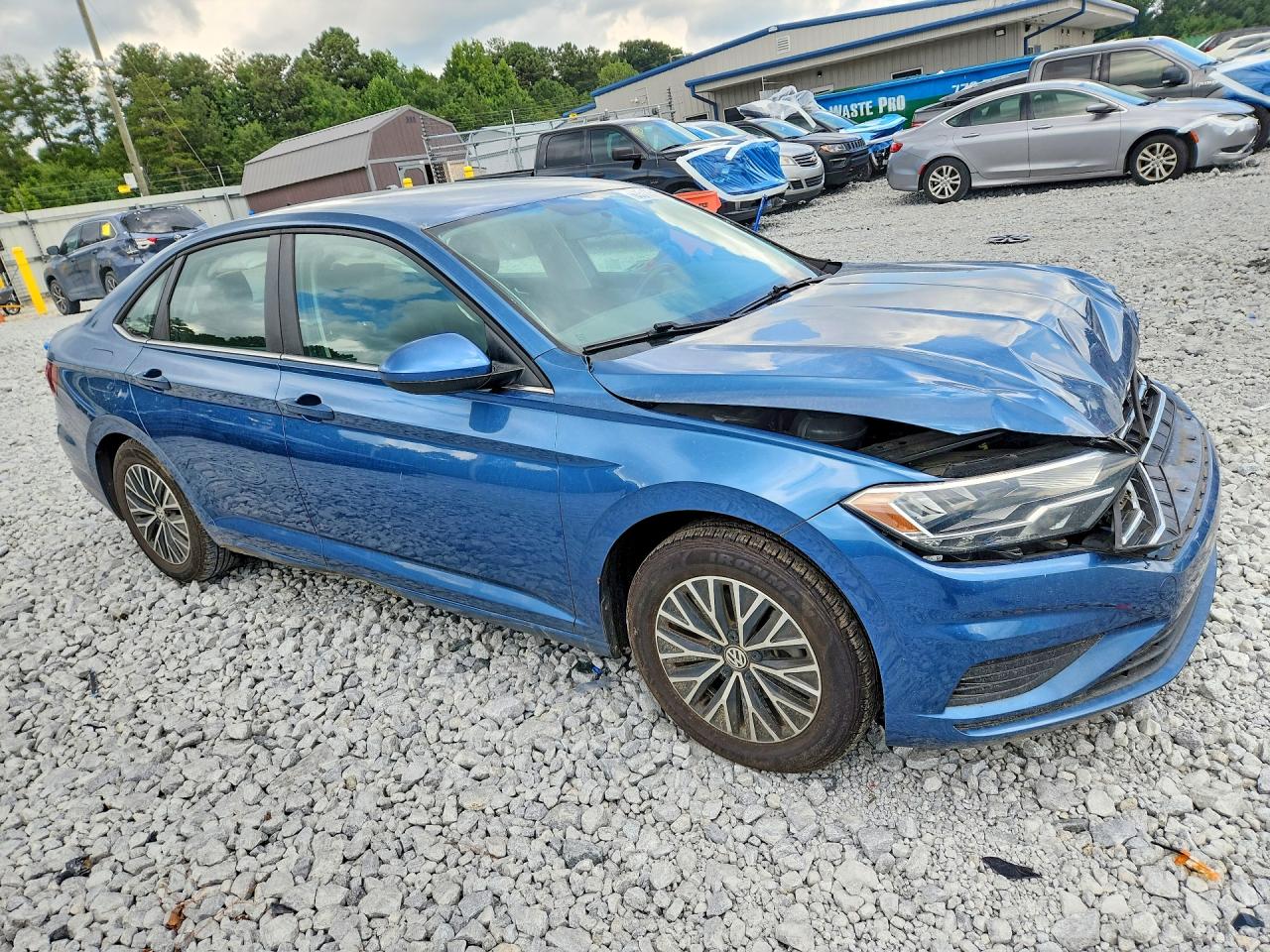 2021 Volkswagen Jetta S Blue vin: 3VWC57BUXMM023633