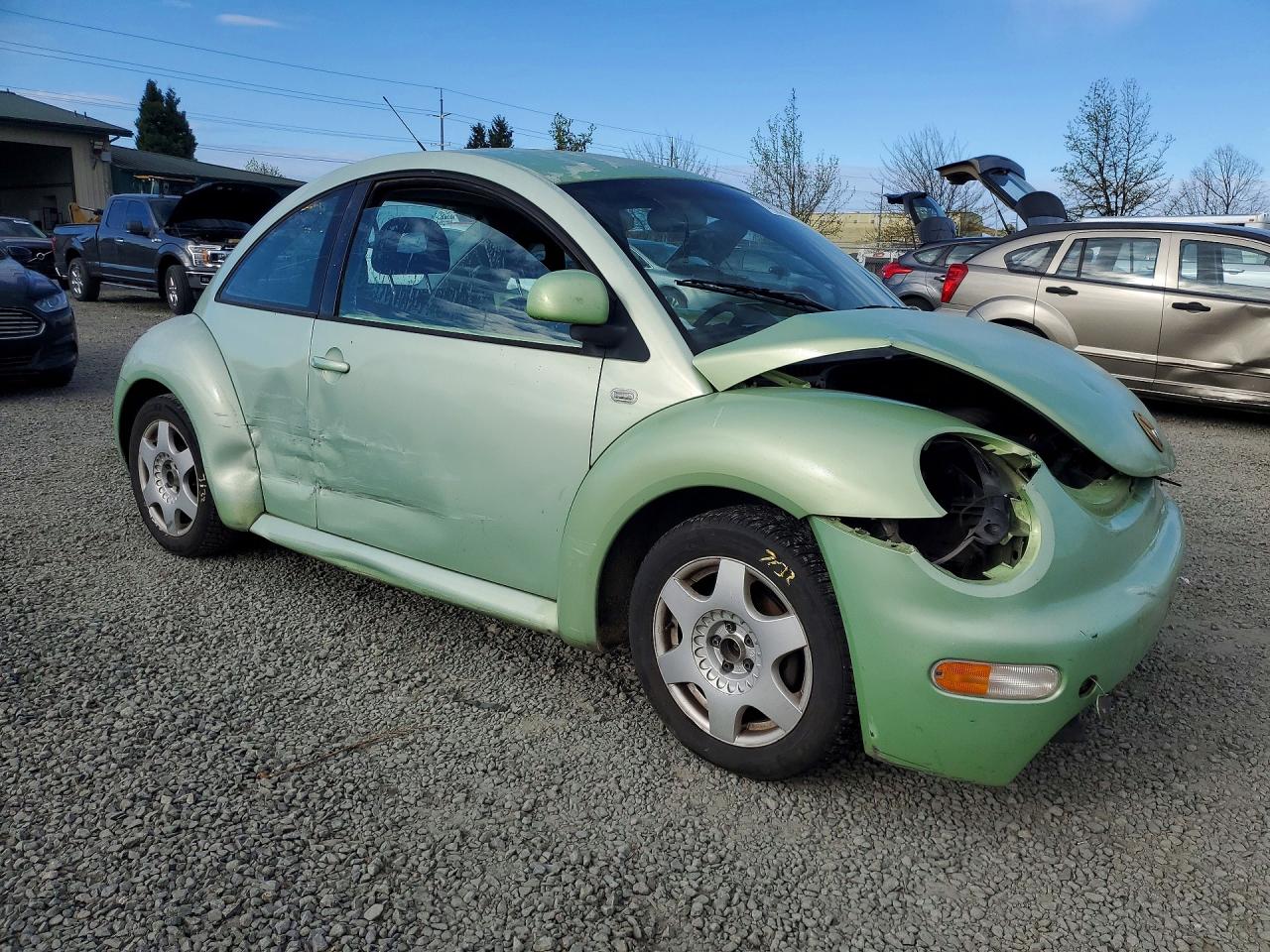 1999 Volkswagen New Beetle Gls Green vin: 3VWCA21C1XM425729