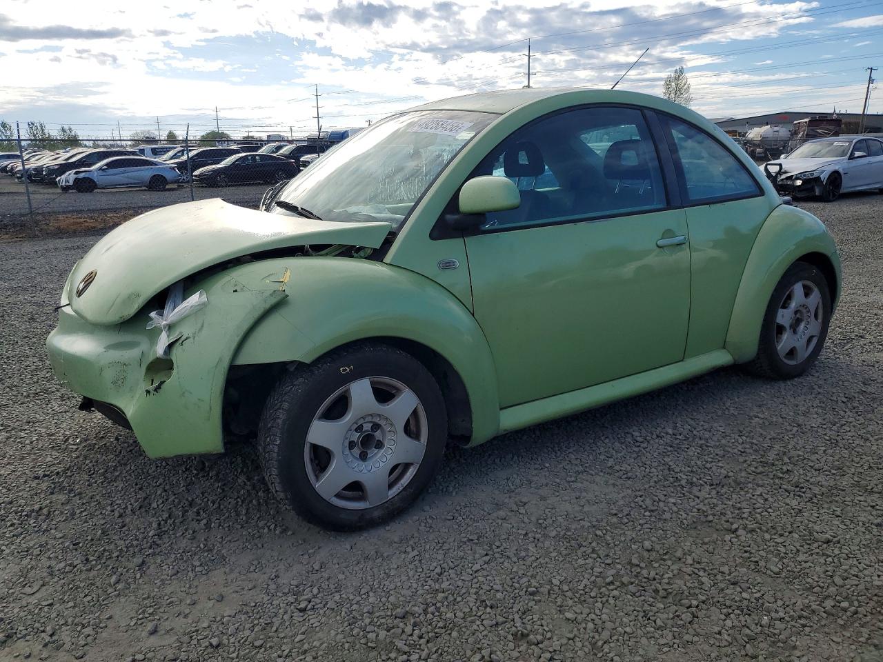 1999 Volkswagen New Beetle Gls Green vin: 3VWCA21C1XM425729