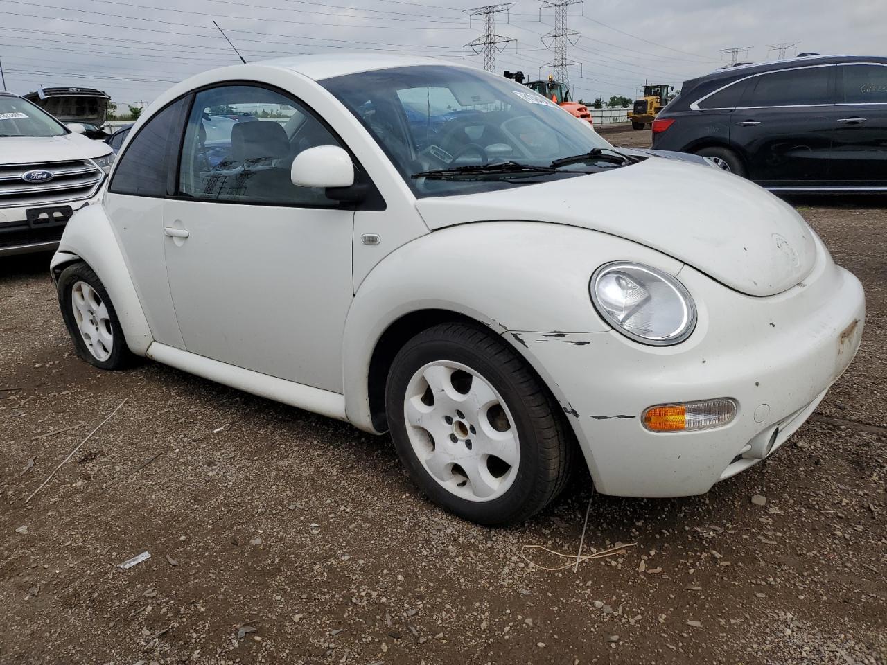 1999 Volkswagen New Beetle Gls White vin: 3VWCA21C2XM409992