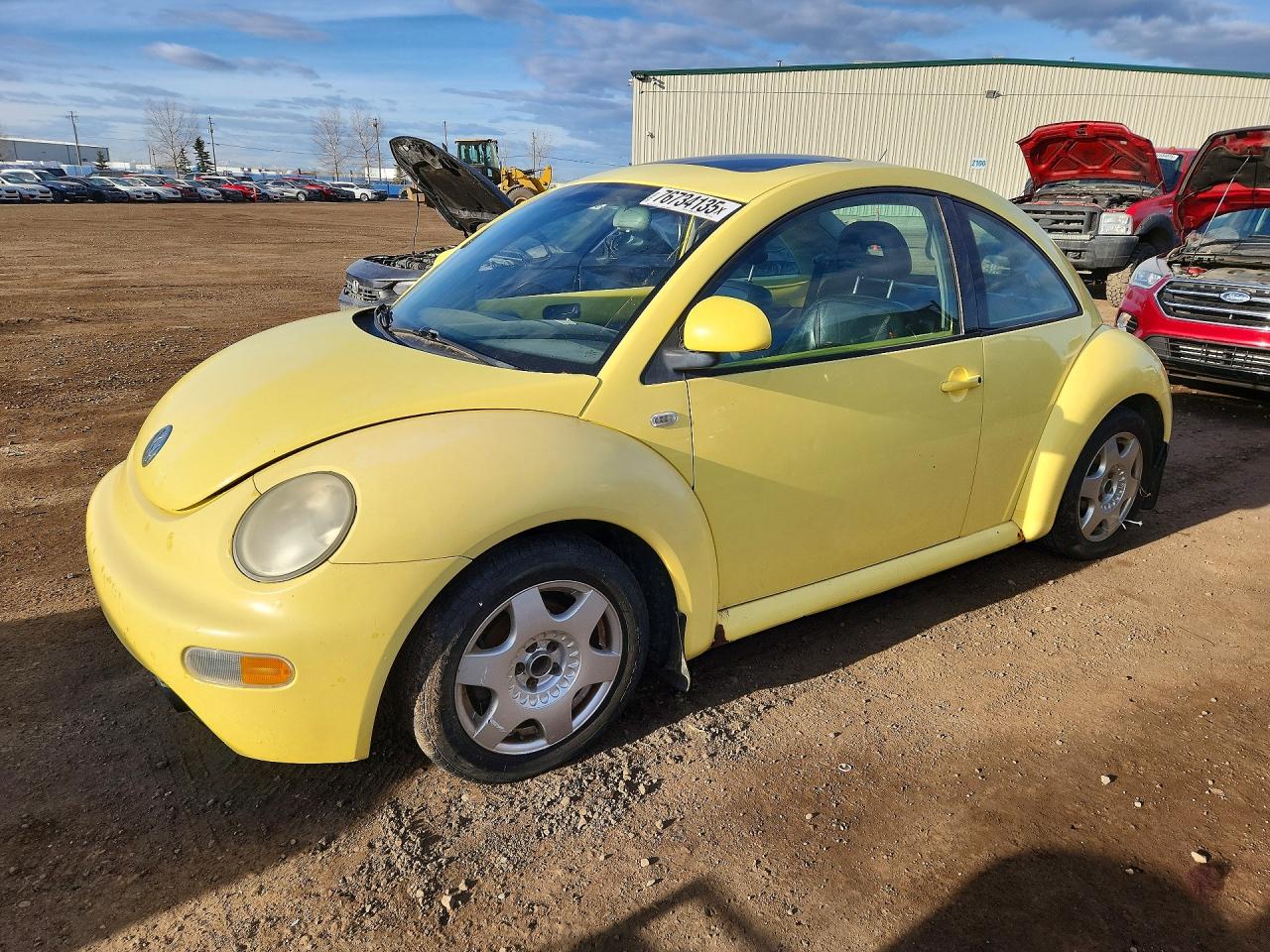 1999 Volkswagen New Beetle Gls Yellow vin: 3VWCA21C3XM452916