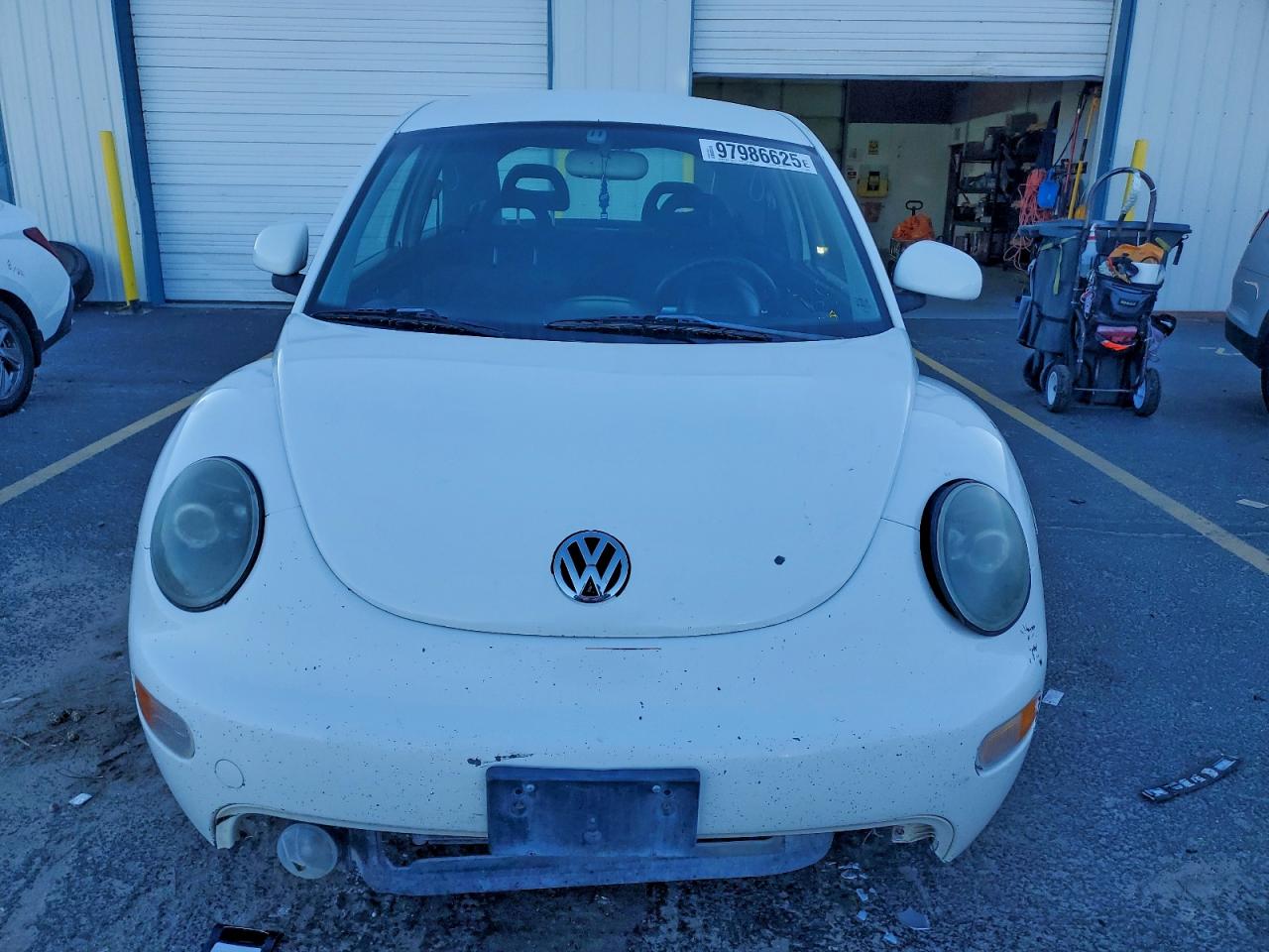 1999 Volkswagen New Beetle Gls White vin: 3VWCA21C4XM400789