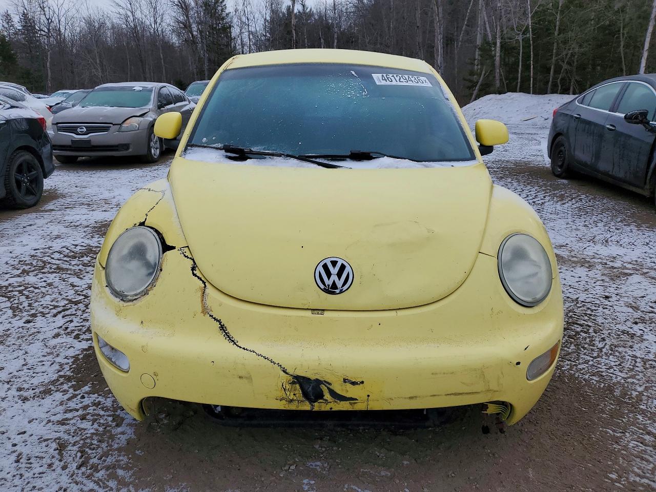 1999 Volkswagen New Beetle Gls Yellow vin: 3VWCA21C4XM454318