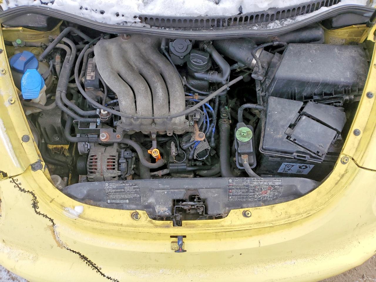1999 Volkswagen New Beetle Gls Yellow vin: 3VWCA21C4XM454318