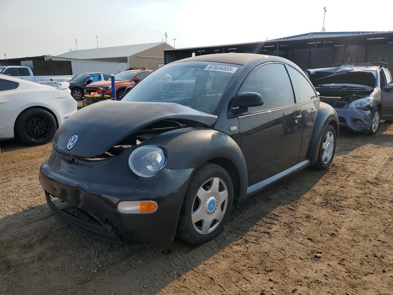 1999 Volkswagen New Beetle Gls   Black vin: 3VWCA21C5XM403412