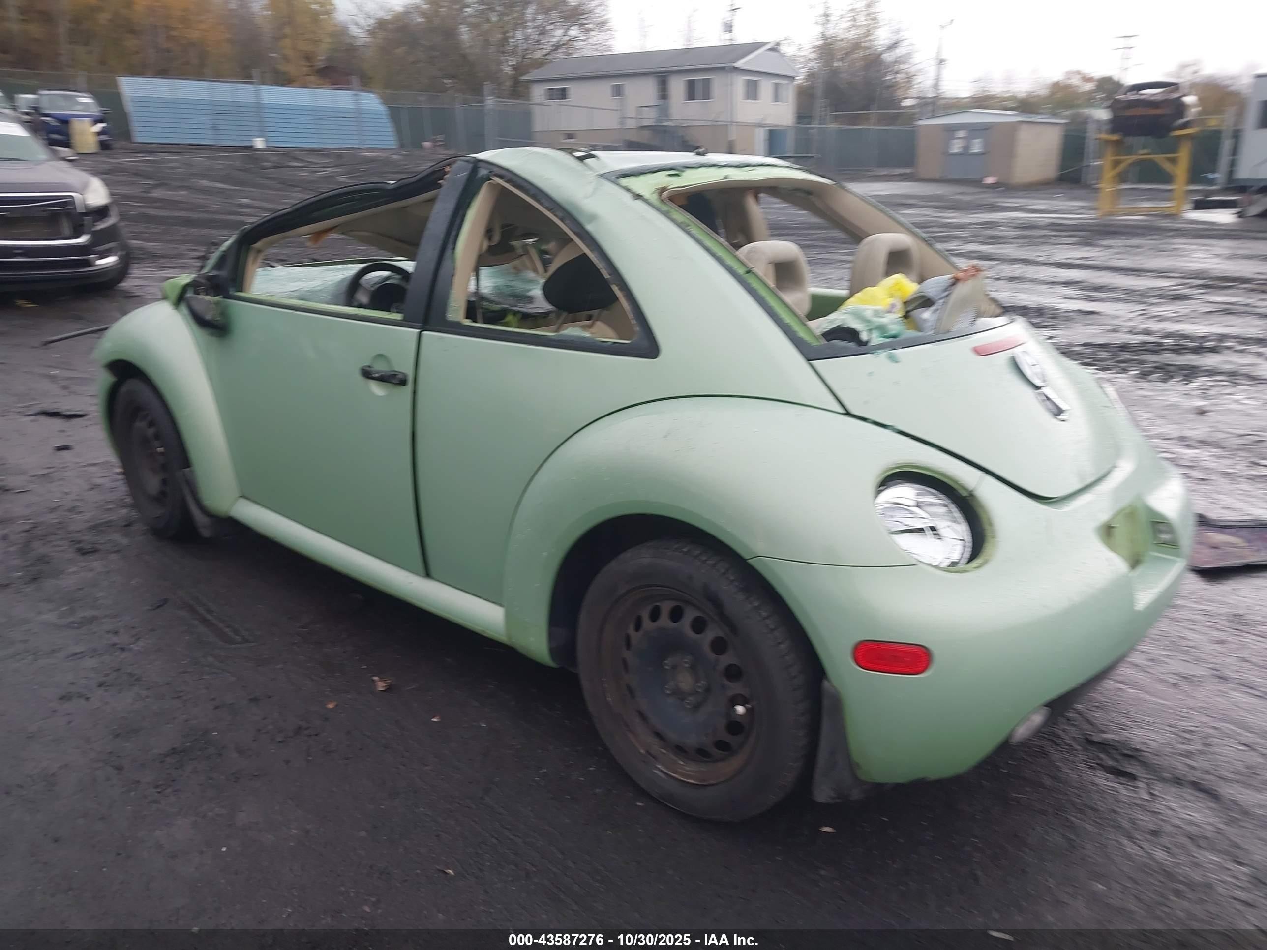 1999 Volkswagen New Beetle Gls Green vin: 3VWCA21C7XM422916
