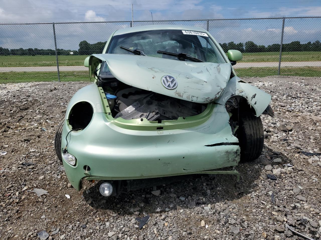 1999 Volkswagen New Beetle Gls Green vin: 3VWCA21C7XM428859