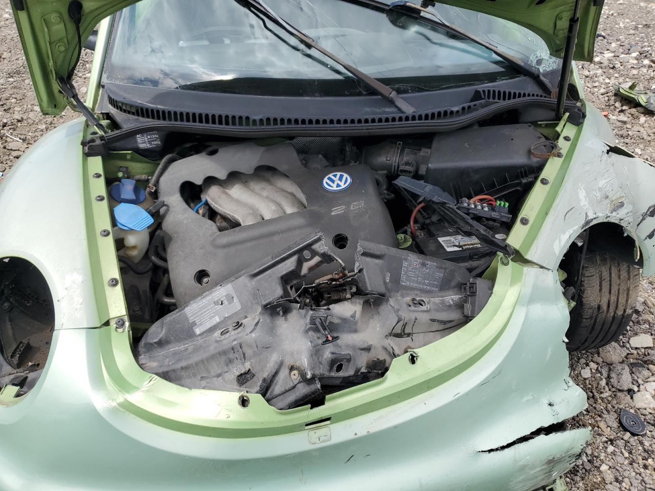 1999 Volkswagen New Beetle Gls Green vin: 3VWCA21C7XM428859
