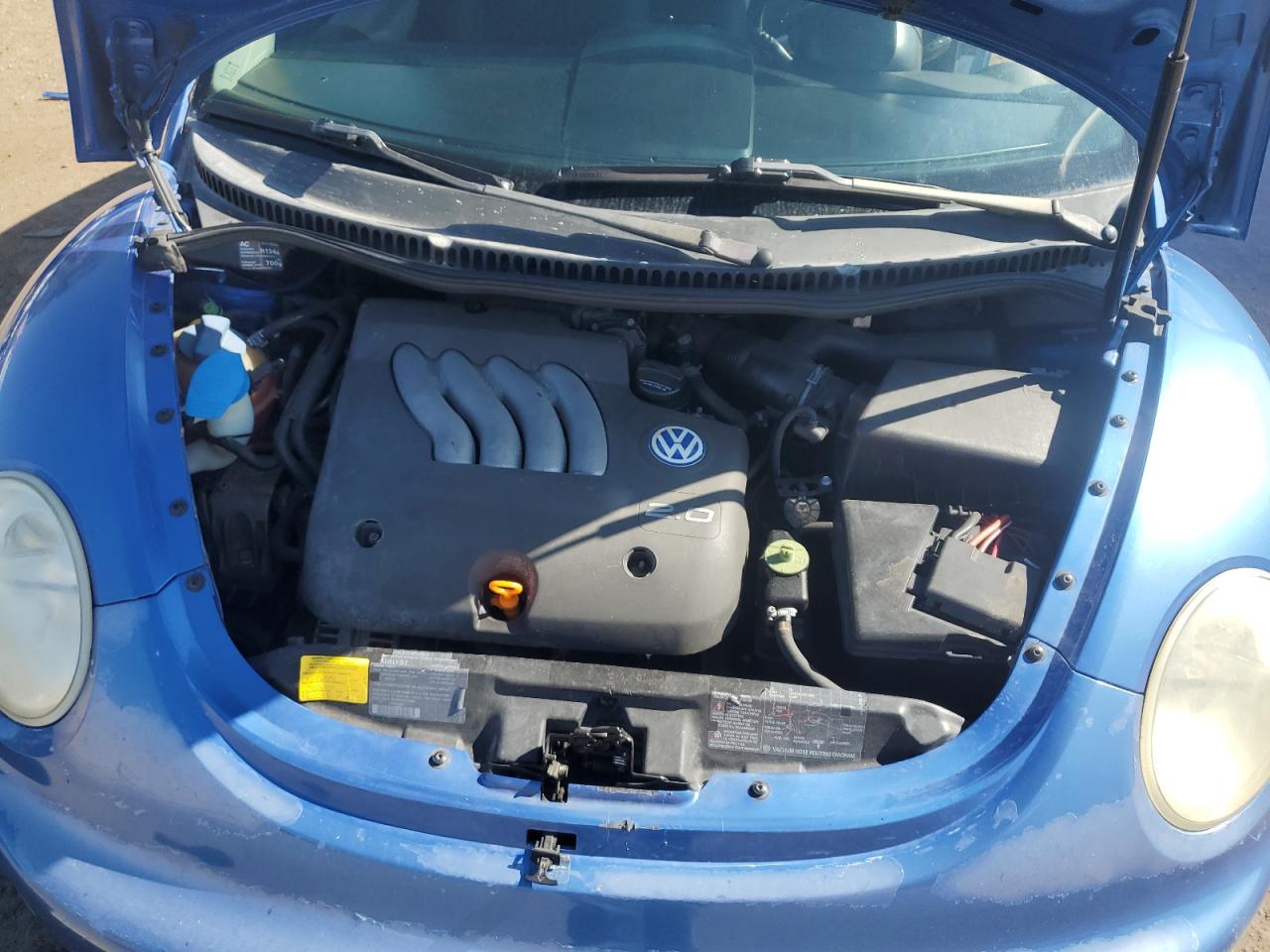 1999 Volkswagen New Beetle Gls Blue vin: 3VWCA21C8XM418244