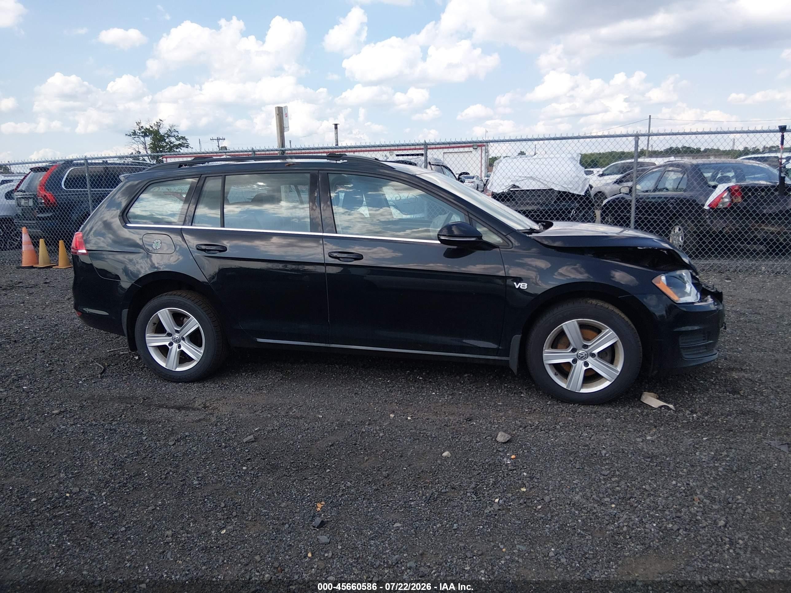 2015 Volkswagen Golf Sportwagen Tdi S 4-door Black vin: 3VWCA7AU2FM506520
