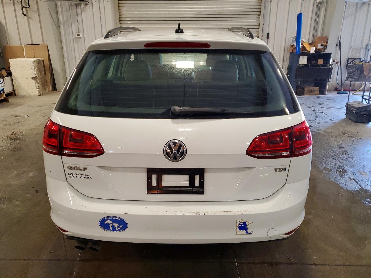 2015 Volkswagen Golf Sportwagen Tdi S Белый vin: 3VWCA7AU2FM513645