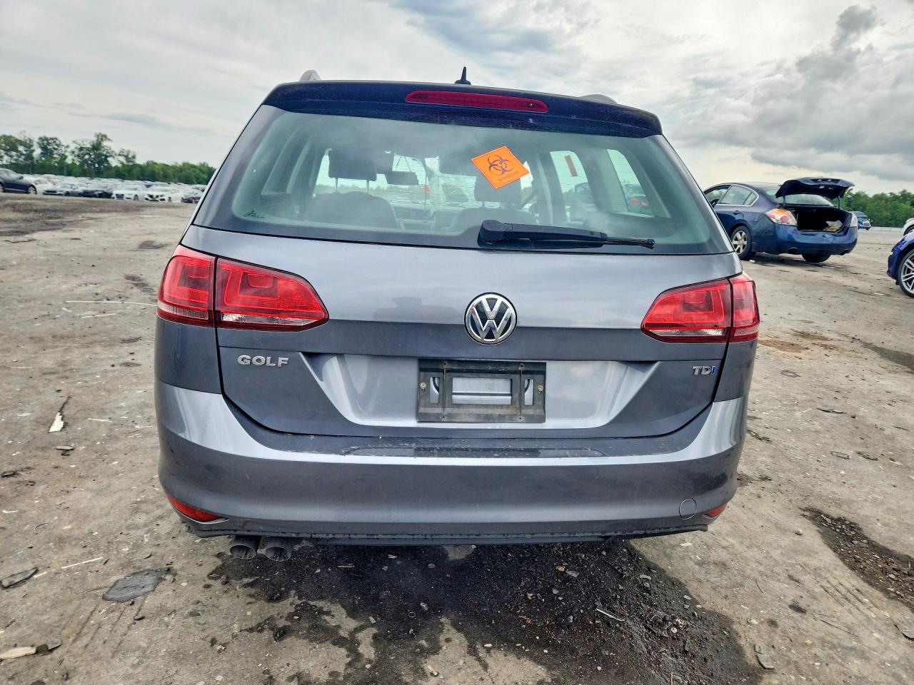 2015 Volkswagen Golf Sportwagen Tdi S Gray vin: 3VWCA7AU2FM520143