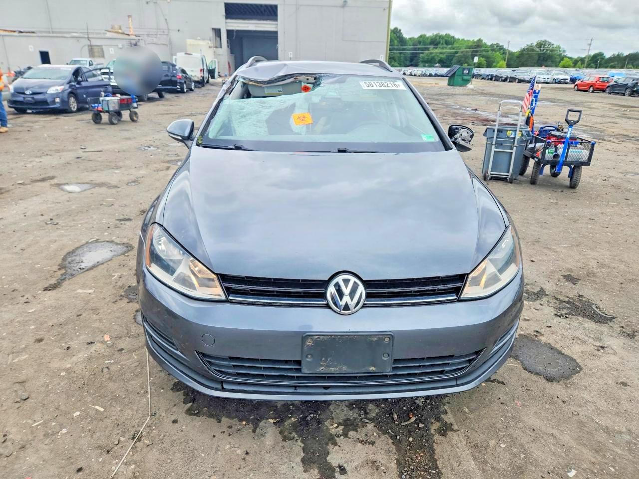 2015 Volkswagen Golf Sportwagen Tdi S Gray vin: 3VWCA7AU2FM520143