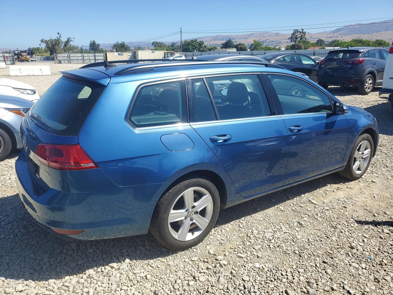 2015 Volkswagen Golf Sportwagen Tdi S Blue vin: 3VWCA7AU5FM506723