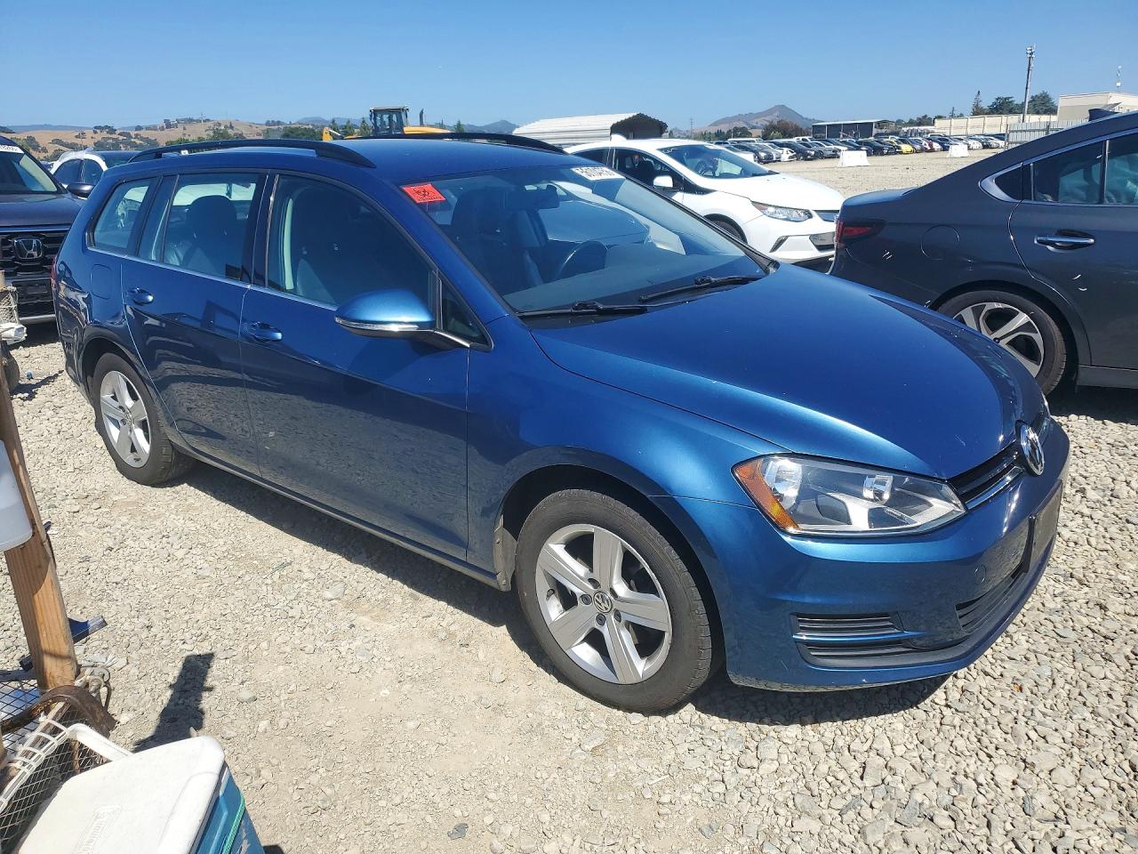 2015 Volkswagen Golf Sportwagen Tdi S Blue vin: 3VWCA7AU5FM506723
