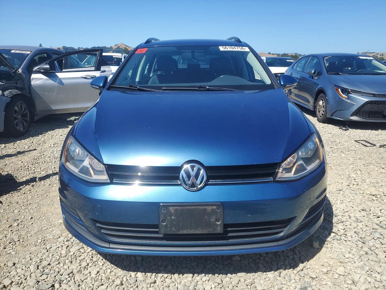 2015 Volkswagen Golf Sportwagen Tdi S Blue vin: 3VWCA7AU5FM506723