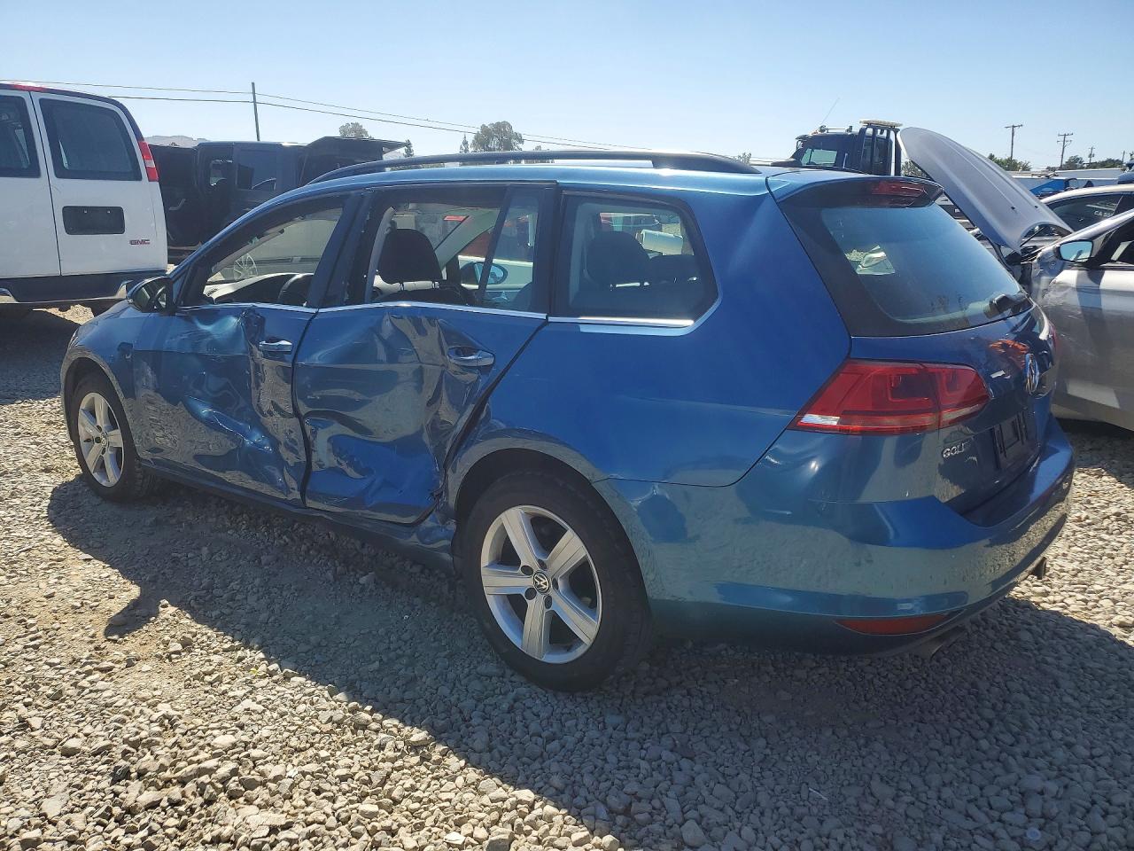 2015 Volkswagen Golf Sportwagen Tdi S Blue vin: 3VWCA7AU5FM506723