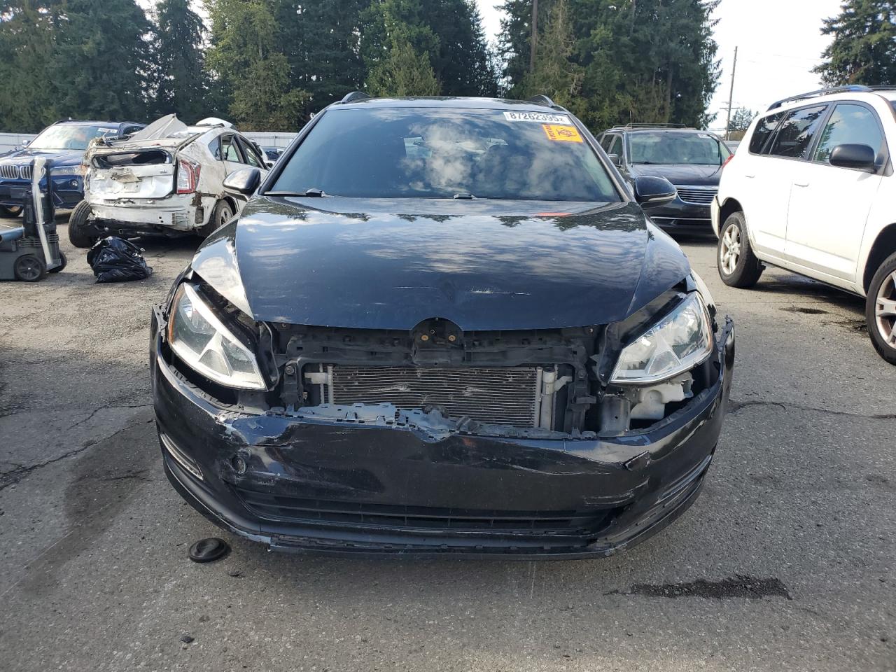2015 Volkswagen Golf Sportwagen Tdi S Black vin: 3VWCA7AU7FM503788