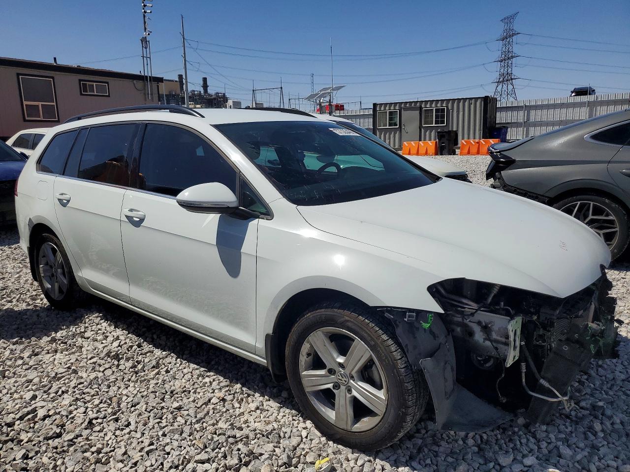 2015 Volkswagen Golf Sportwagen Tdi S White vin: 3VWCA7AU8FM517893