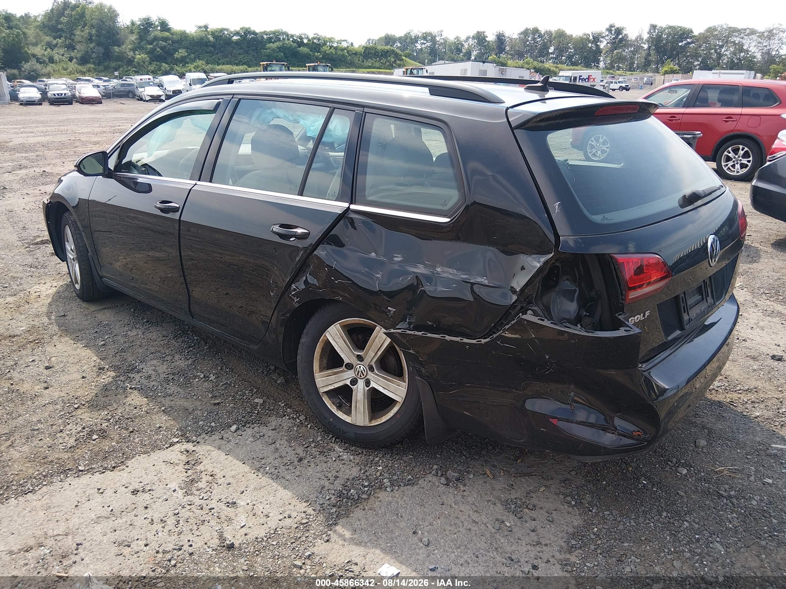 2015 Volkswagen Golf Sportwagen Tdi S 4-door Black vin: 3VWCA7AU9FM507499