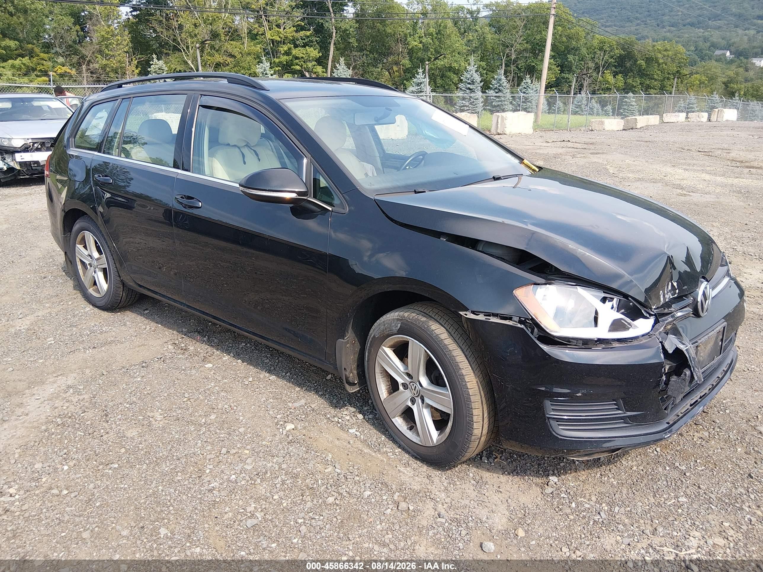 2015 Volkswagen Golf Sportwagen Tdi S 4-door Black vin: 3VWCA7AU9FM507499