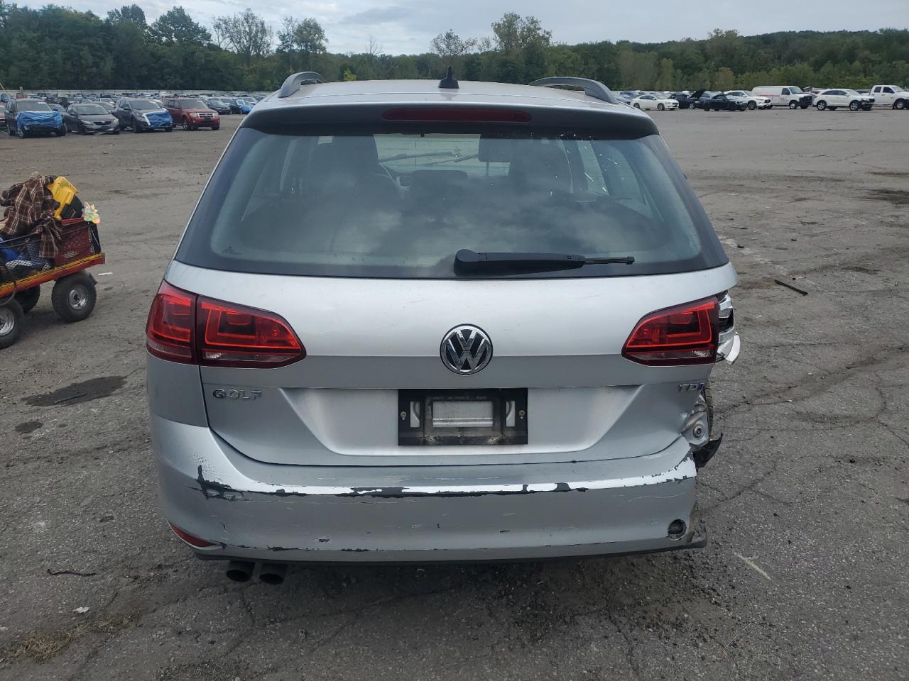 2015 Volkswagen Golf Sportwagen Tdi S Серебряный vin: 3VWCA7AU9FM509589