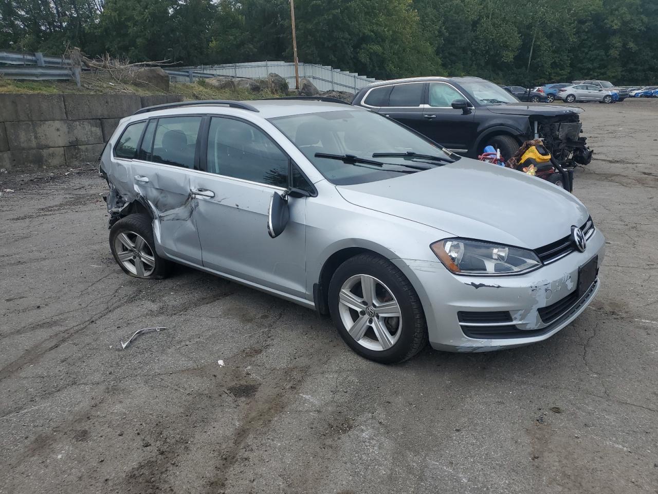 2015 Volkswagen Golf Sportwagen Tdi S Серебряный vin: 3VWCA7AU9FM509589