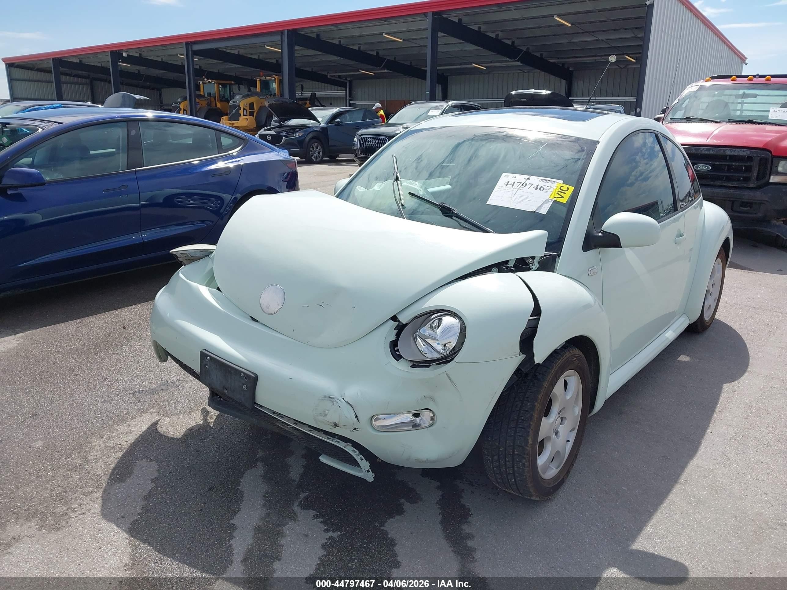2002 Volkswagen New Beetle Gls Teal vin: 3VWCB21C22M453013