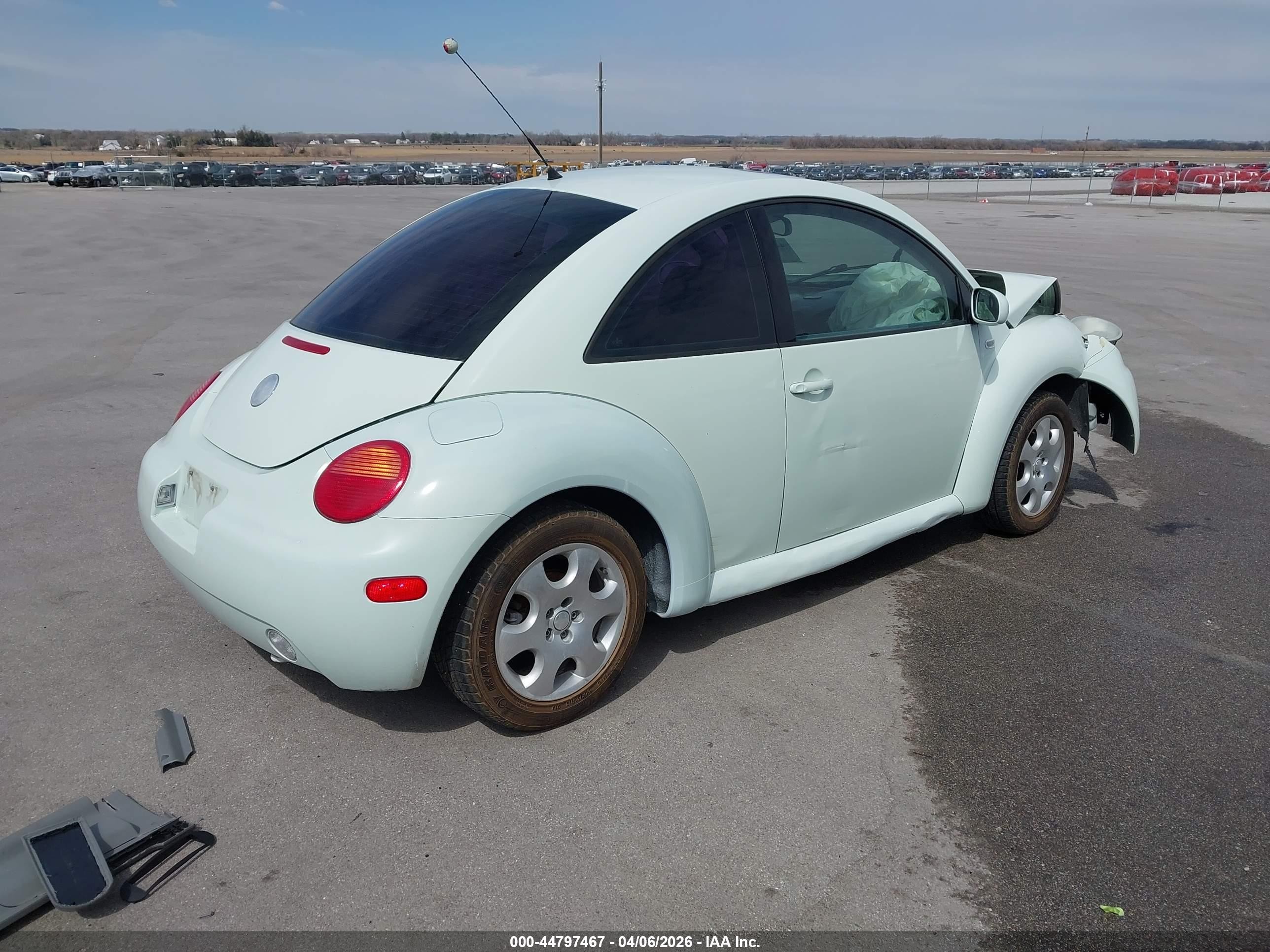 2002 Volkswagen New Beetle Gls Teal vin: 3VWCB21C22M453013