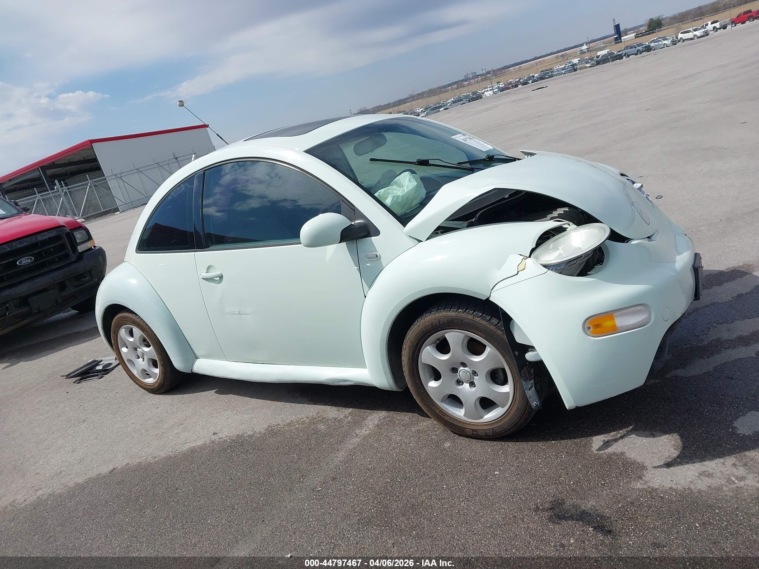 2002 Volkswagen New Beetle Gls Teal vin: 3VWCB21C22M453013