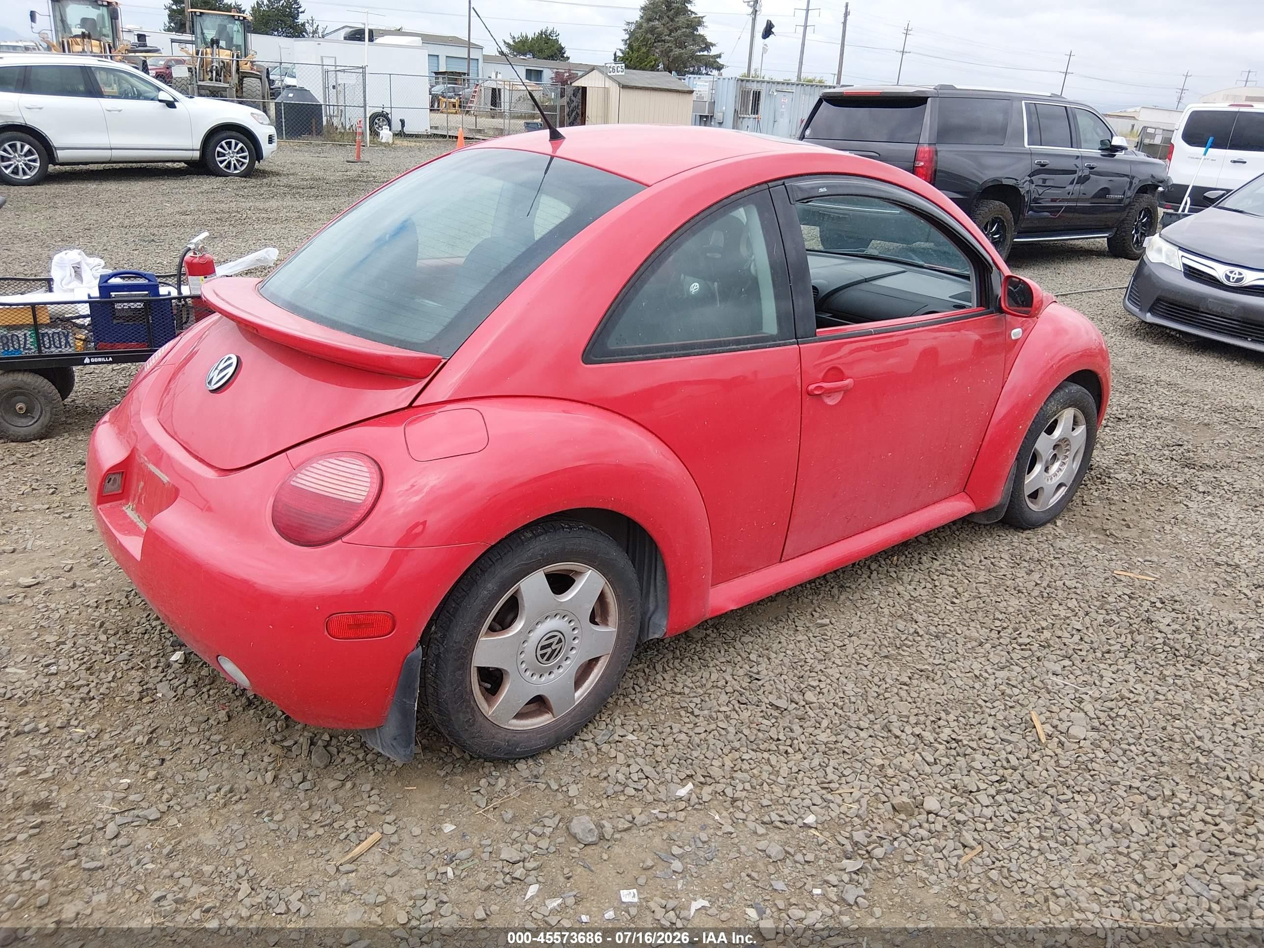 2001 Volkswagen New Beetle Gls Red vin: 3VWCB21C31M452757