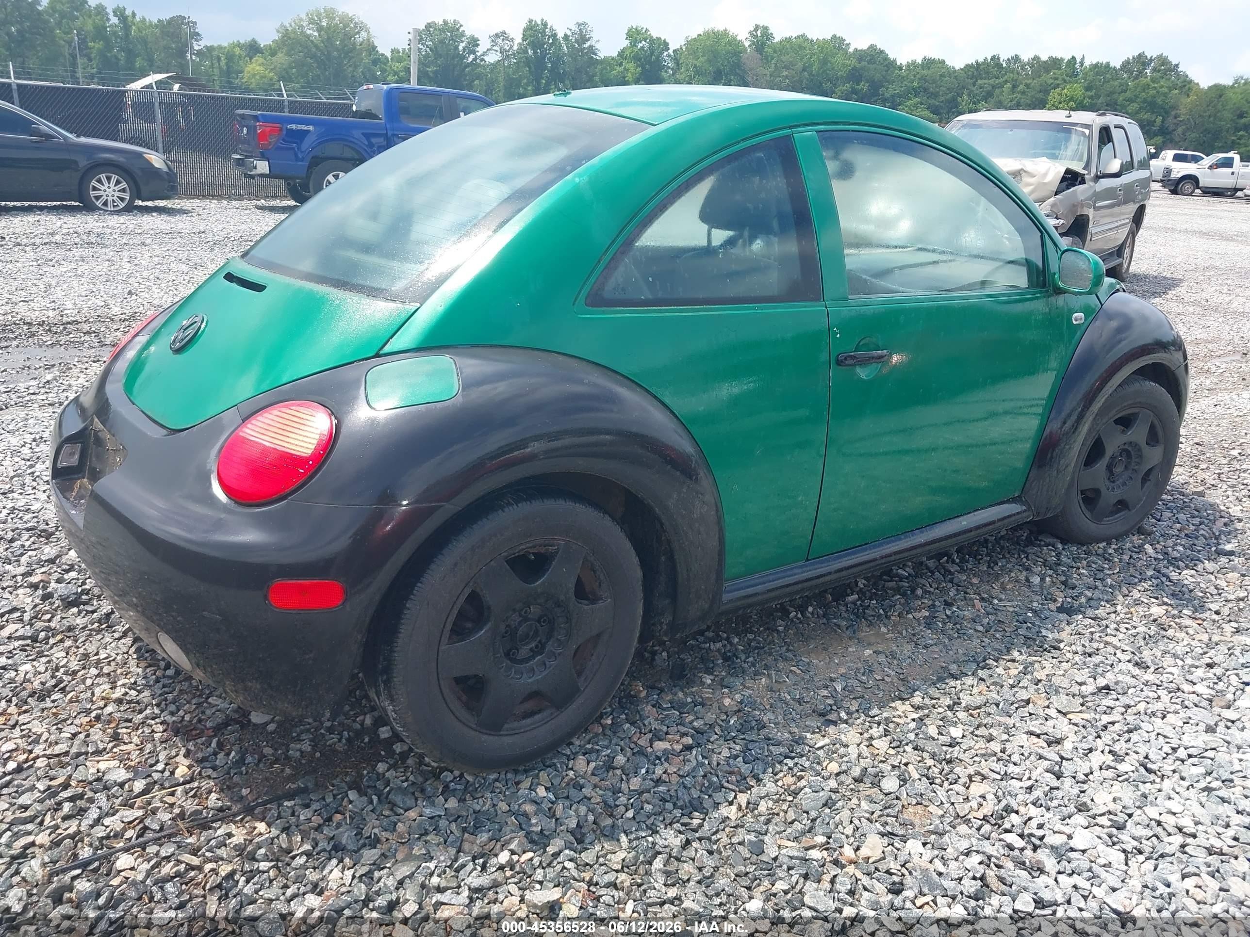 2001 Volkswagen New Beetle Gls Зеленый vin: 3VWCB21C51M460861