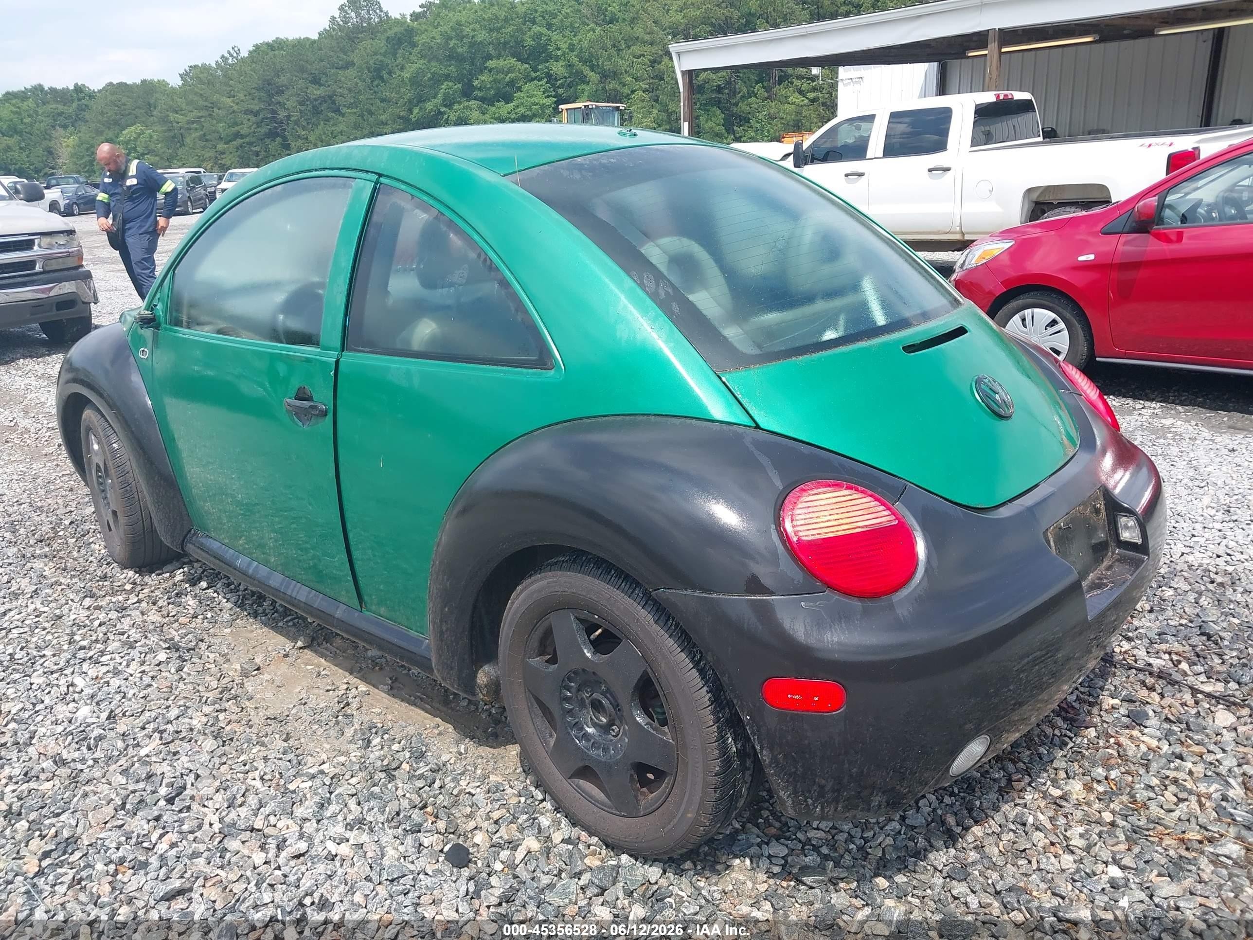 2001 Volkswagen New Beetle Gls Зеленый vin: 3VWCB21C51M460861