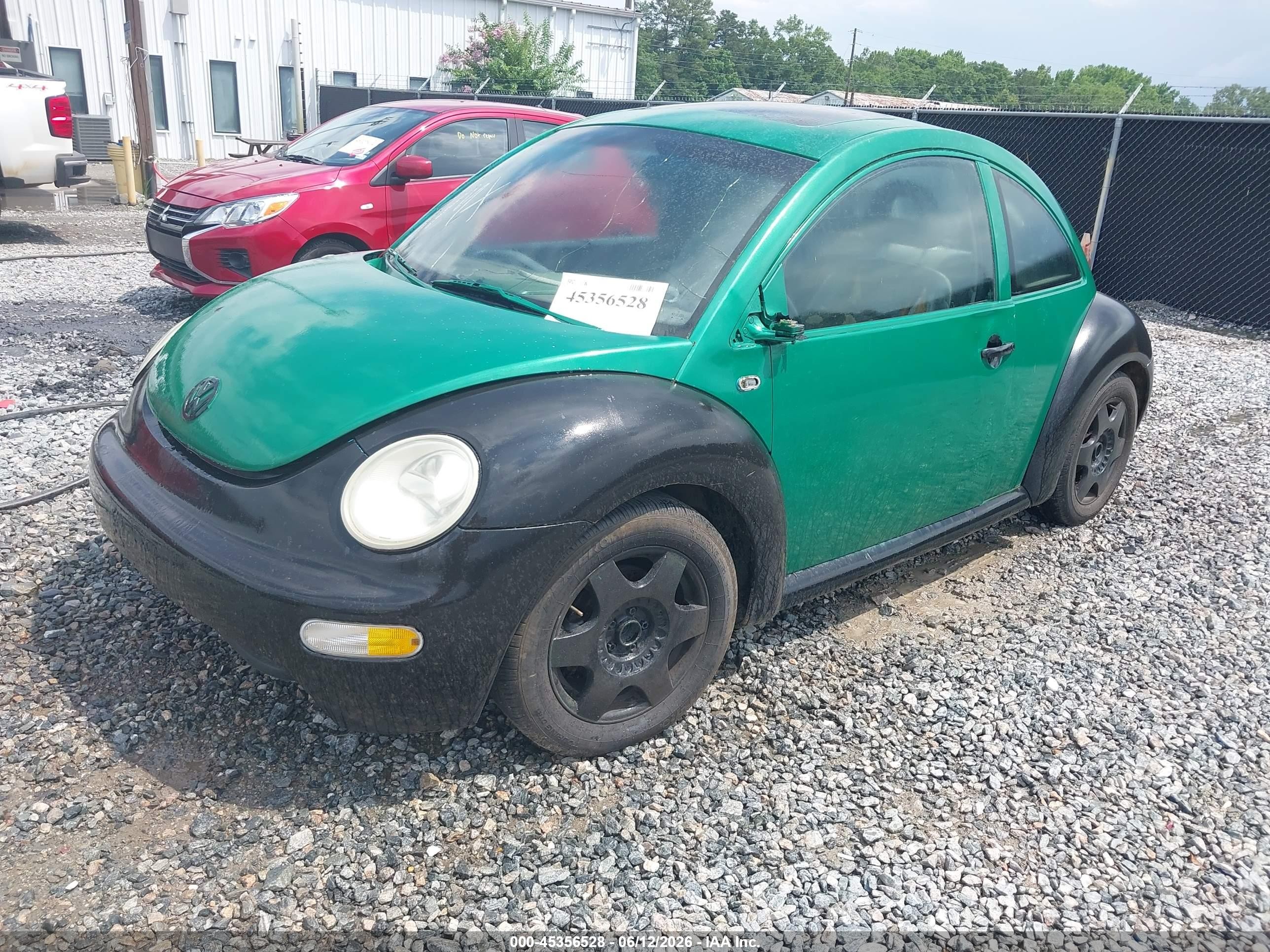 2001 Volkswagen New Beetle Gls Зеленый vin: 3VWCB21C51M460861