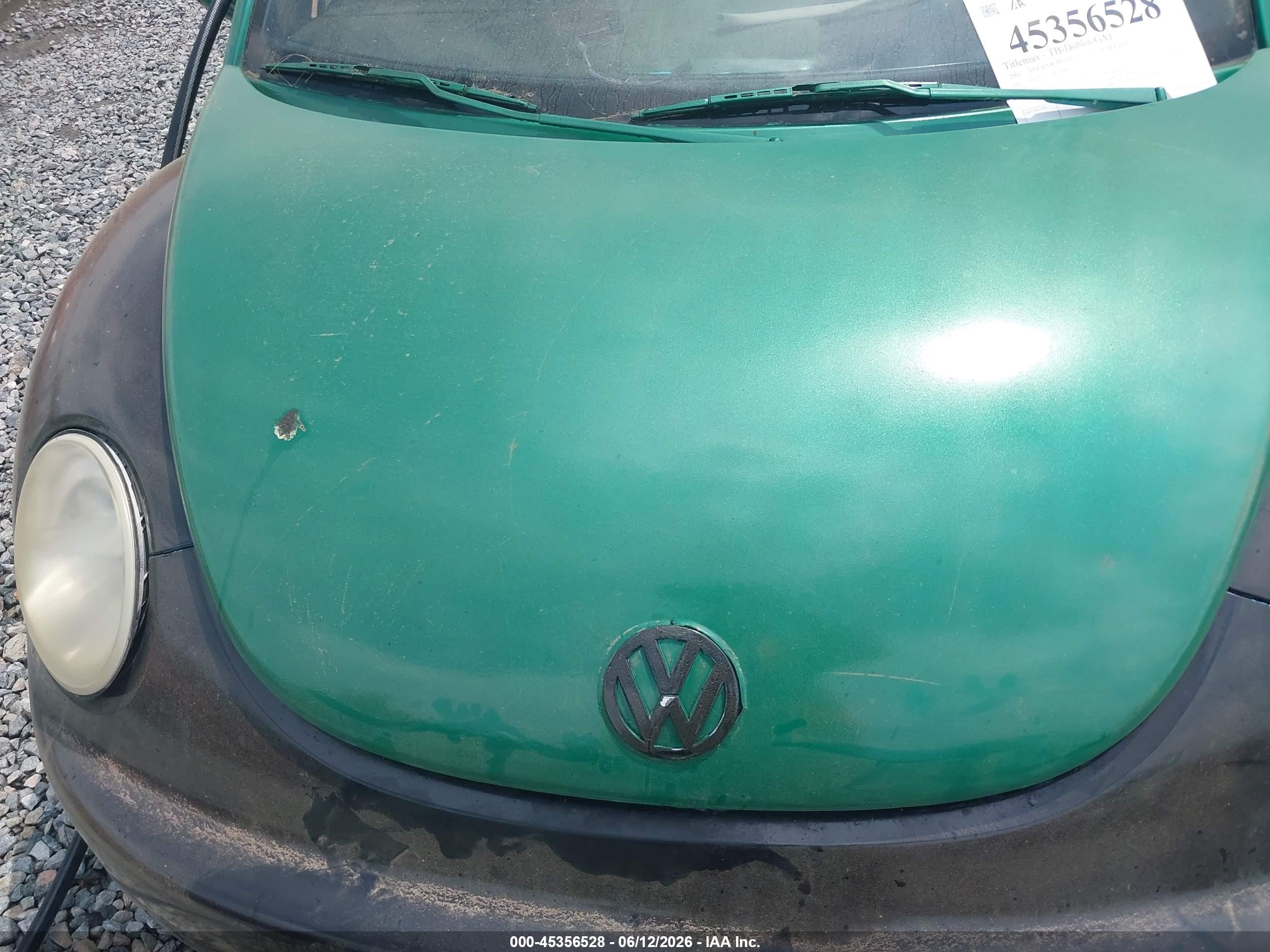 2001 Volkswagen New Beetle Gls Зеленый vin: 3VWCB21C51M460861