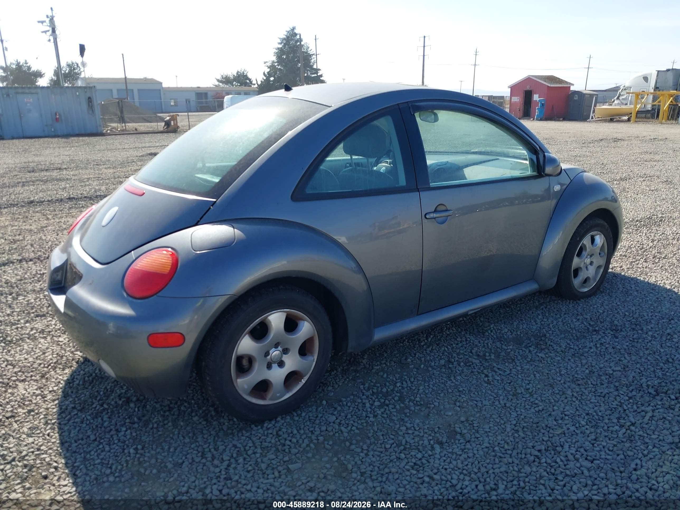 2002 Volkswagen New Beetle Gls Gray vin: 3VWCB21C62M445920
