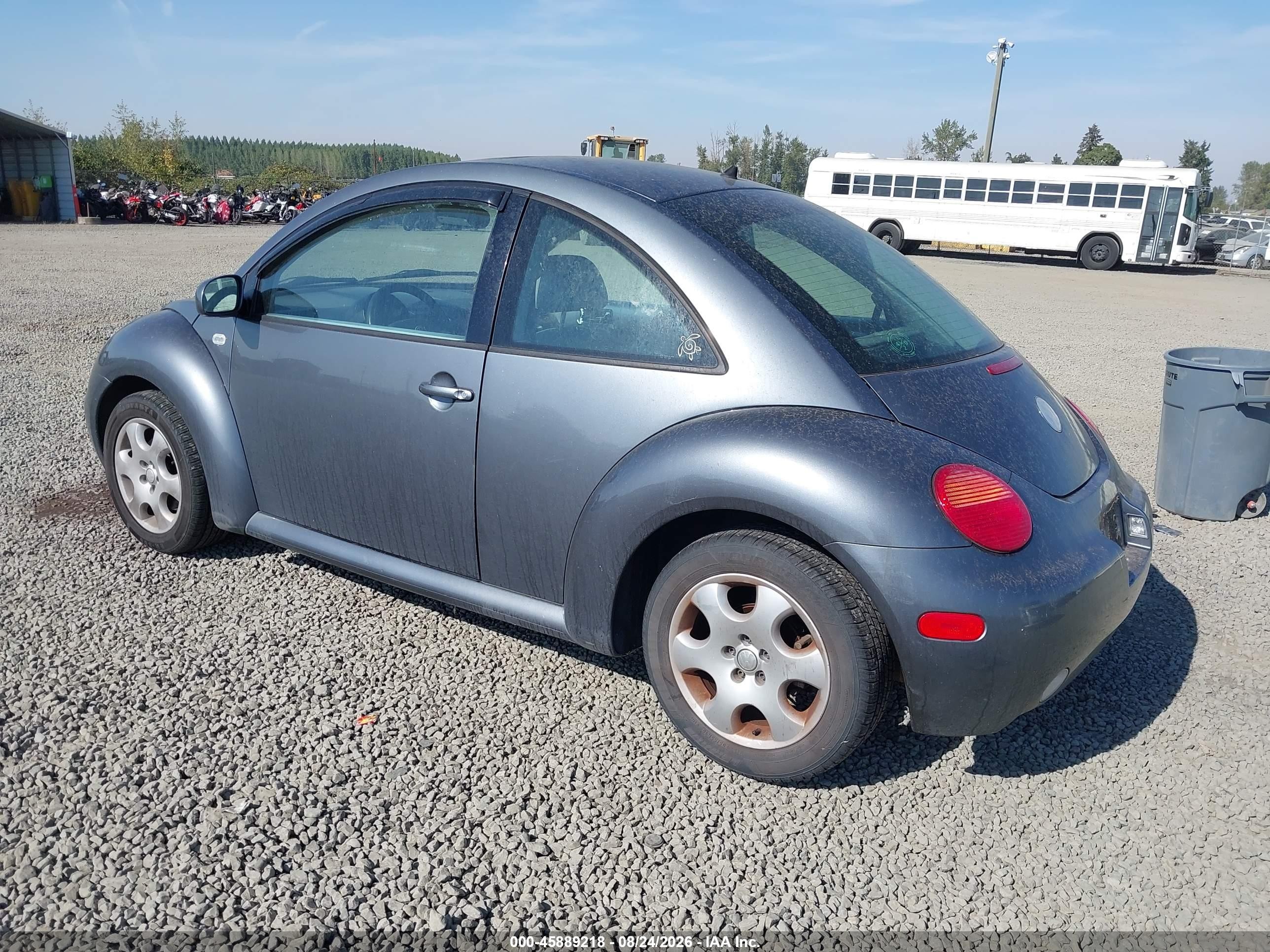 2002 Volkswagen New Beetle Gls Gray vin: 3VWCB21C62M445920