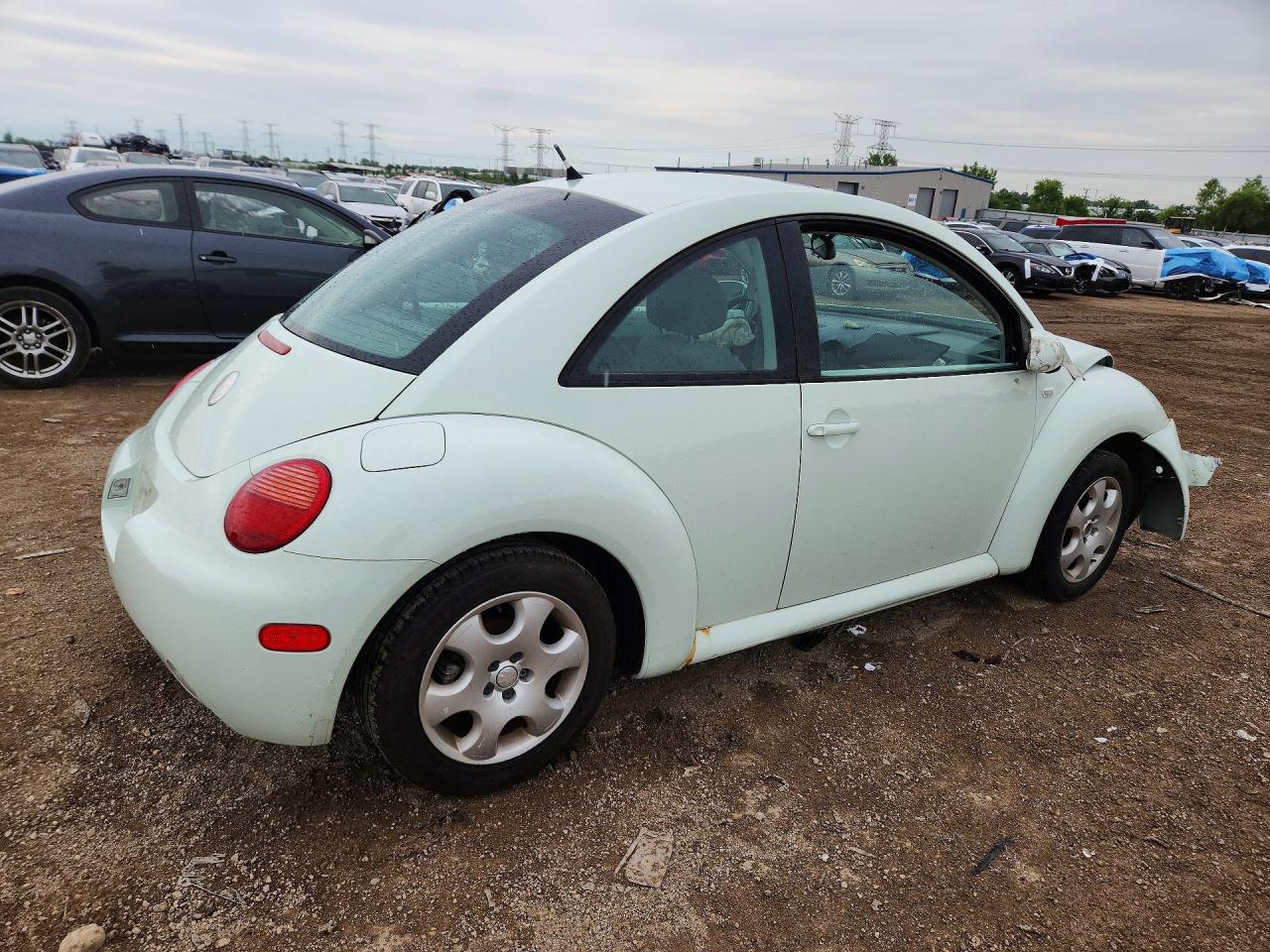 2002 Volkswagen New Beetle Gls White vin: 3VWCB21C62M453208
