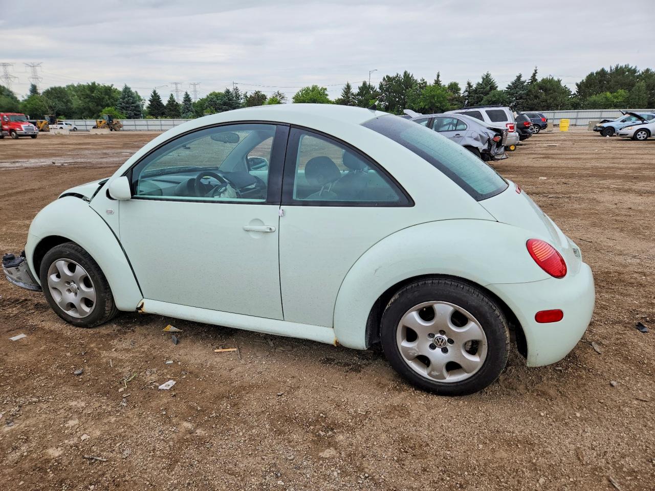 2002 Volkswagen New Beetle Gls White vin: 3VWCB21C62M453208