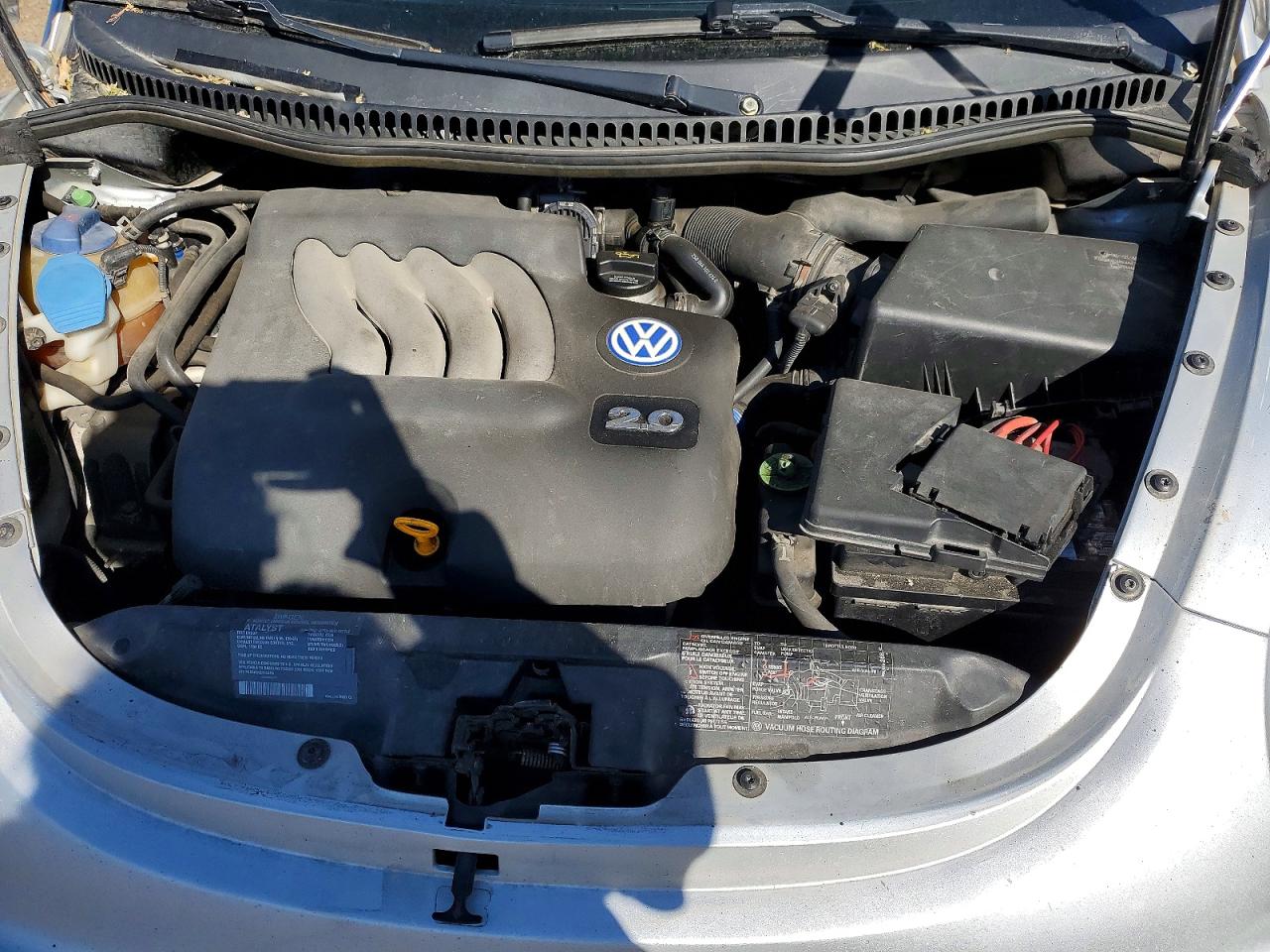 2001 Volkswagen New Beetle Gls Silver vin: 3VWCB21C81M450423