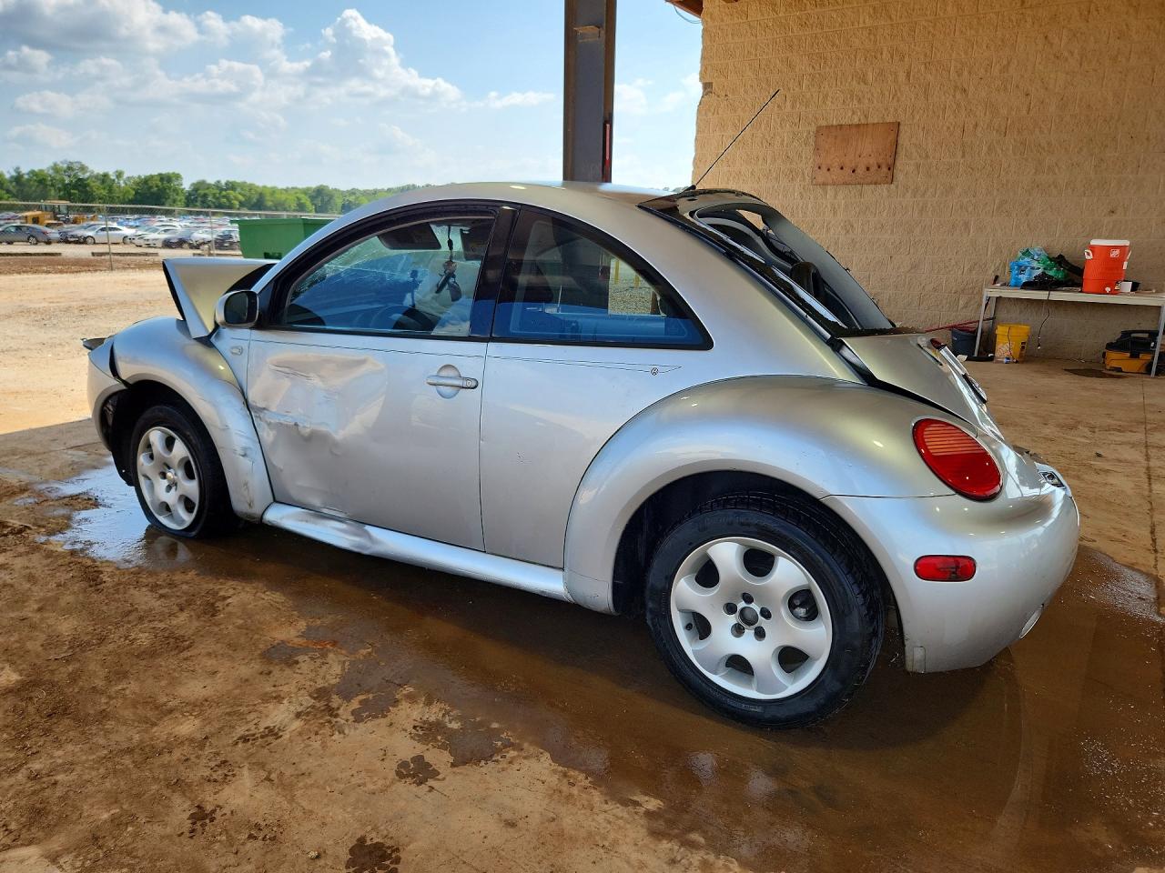 2002 Volkswagen New Beetle Gls Silver vin: 3VWCB21C82M419190