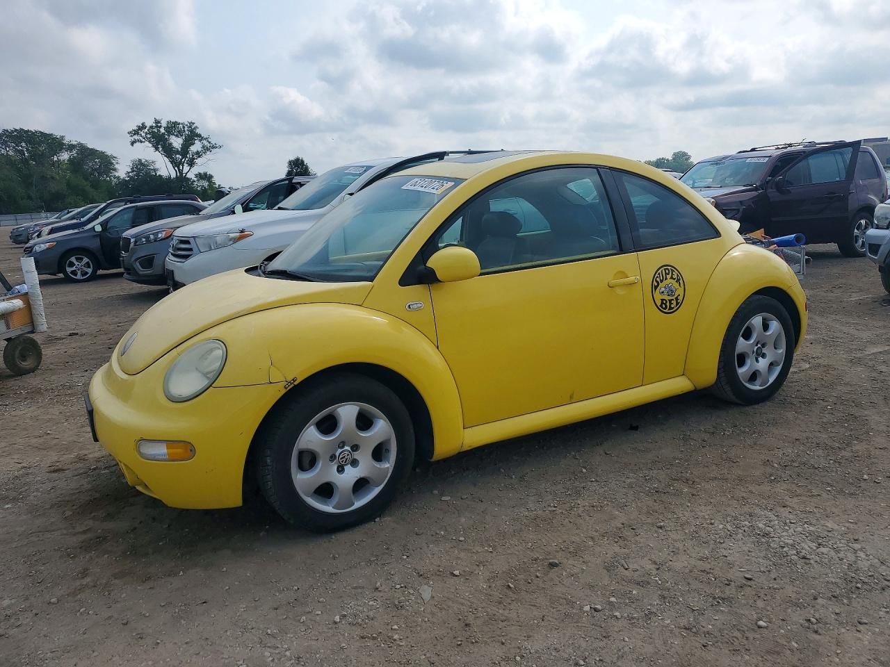 2002 Volkswagen New Beetle Gls Yellow vin: 3VWCB21CX2M450375