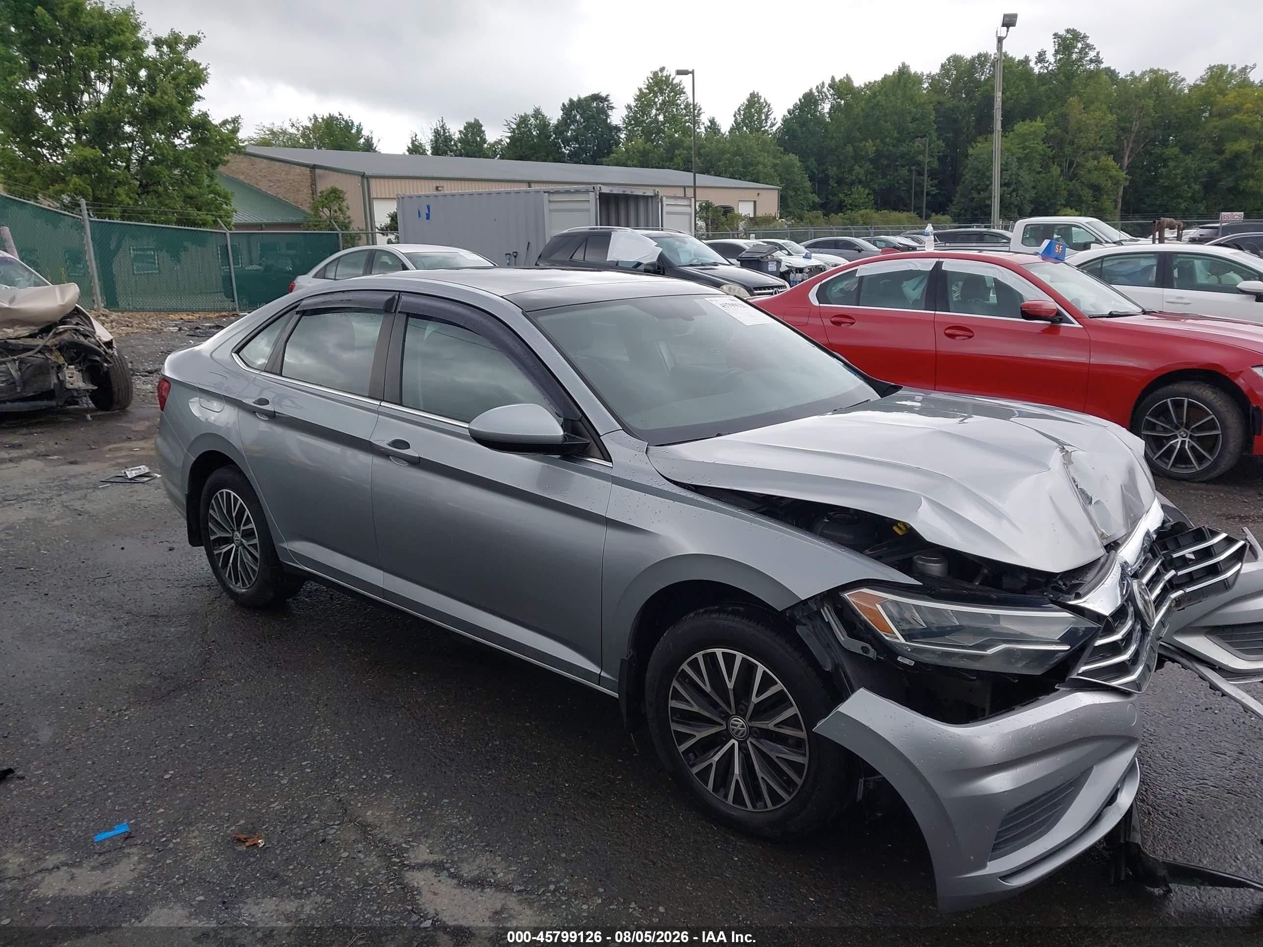2020 Volkswagen Jetta 1.4t R-line/1.4t S/1.4t Se Gray vin: 3VWCB7BU2LM014559