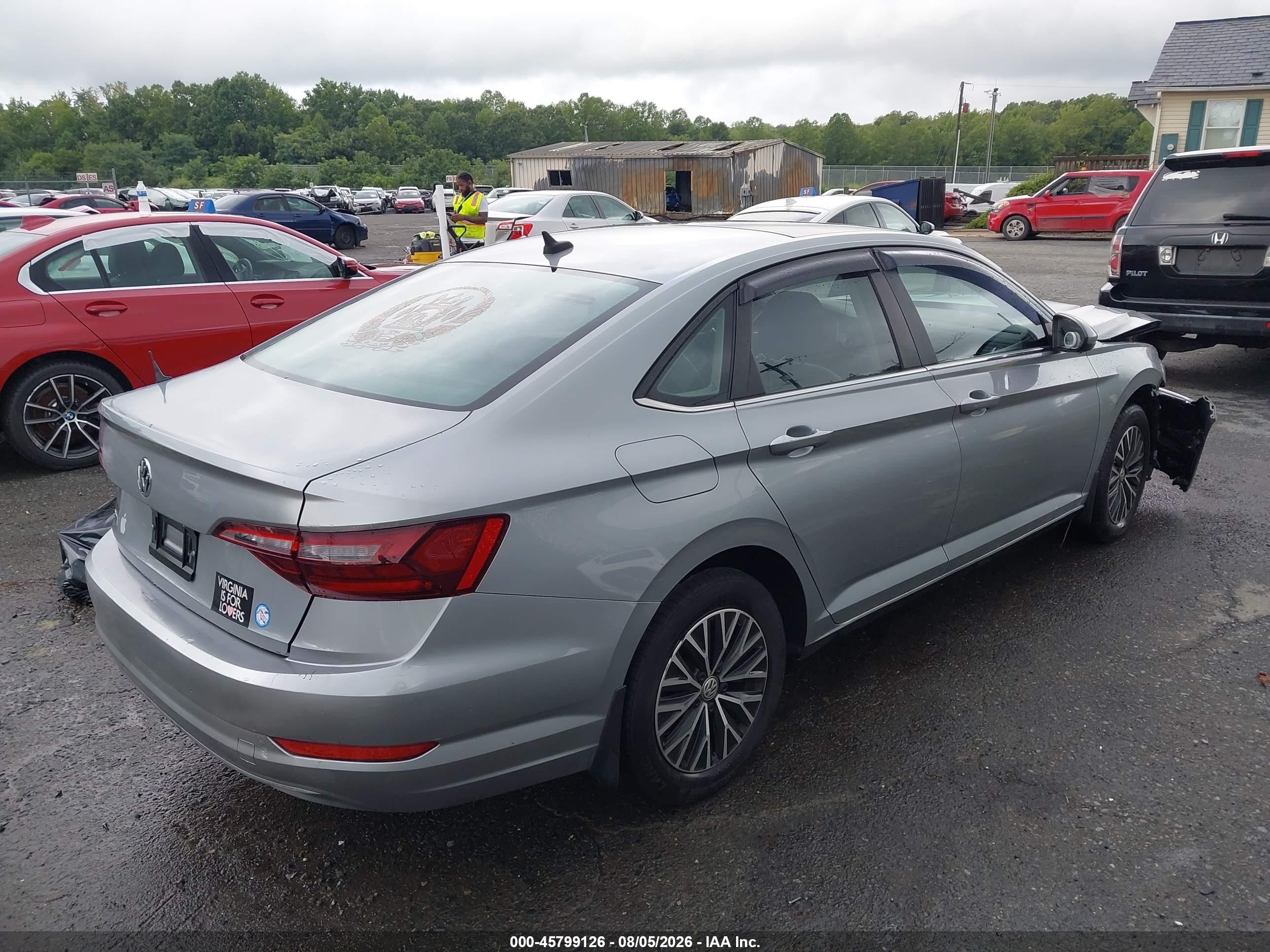 2020 Volkswagen Jetta 1.4t R-line/1.4t S/1.4t Se Gray vin: 3VWCB7BU2LM014559