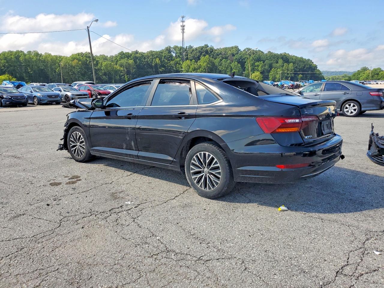 2019 Volkswagen Jetta S Black vin: 3VWCB7BU4KM176563
