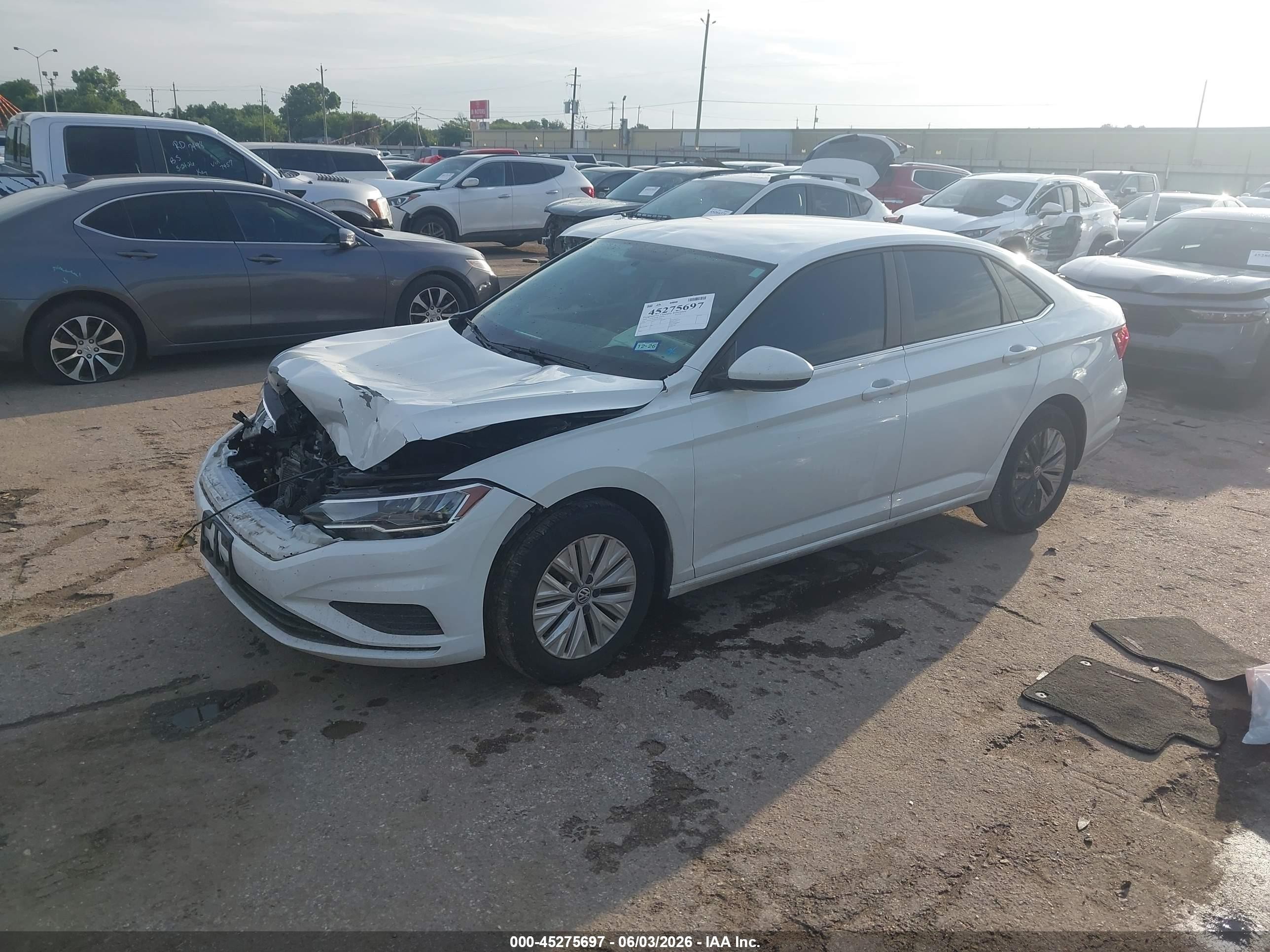 2020 Volkswagen Jetta 1.4t R-line/1.4t S/1.4t Se White vin: 3VWCB7BU4LM076450