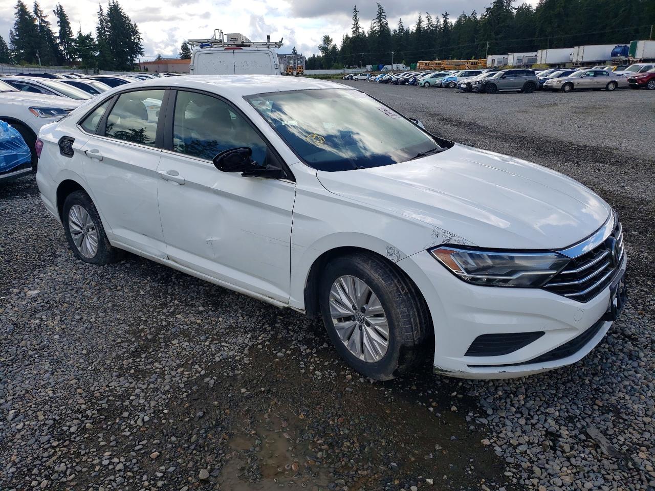 2019 Volkswagen Jetta S White vin: 3VWCB7BU5KM276087