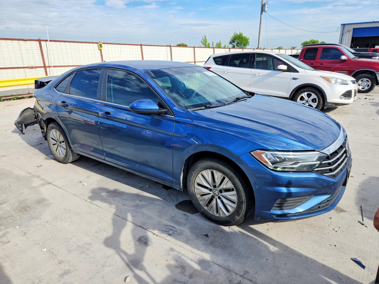 2020 Volkswagen Jetta S Синий vin: 3VWCB7BU6LM076952